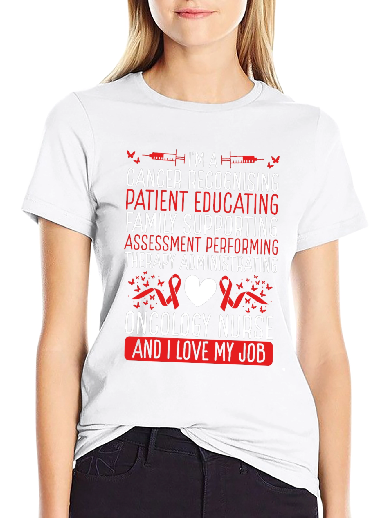 Oncology Nurse T-Shirt - Cancer Awareness