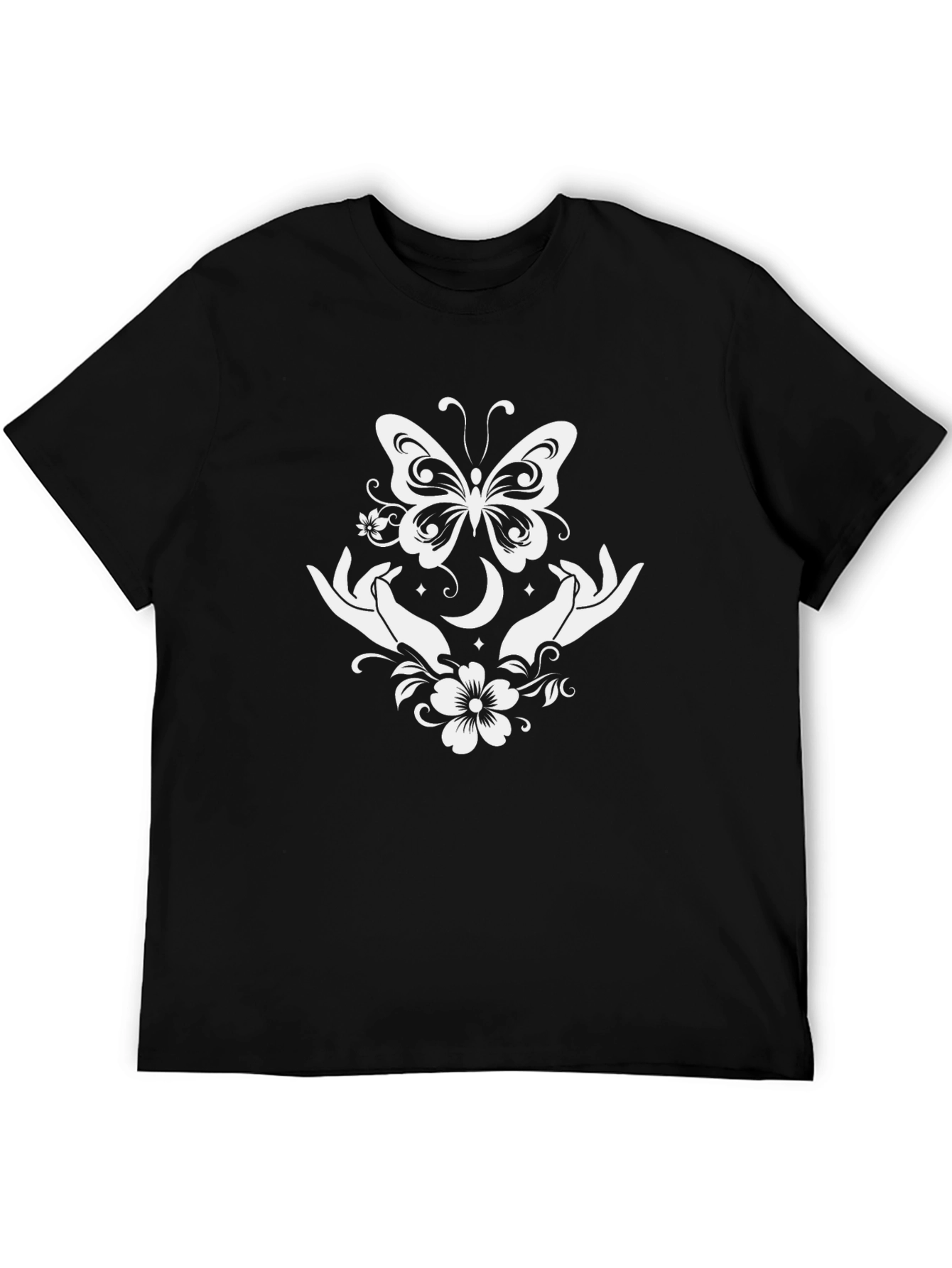 Butterfly Moon Hands Graphic Tee