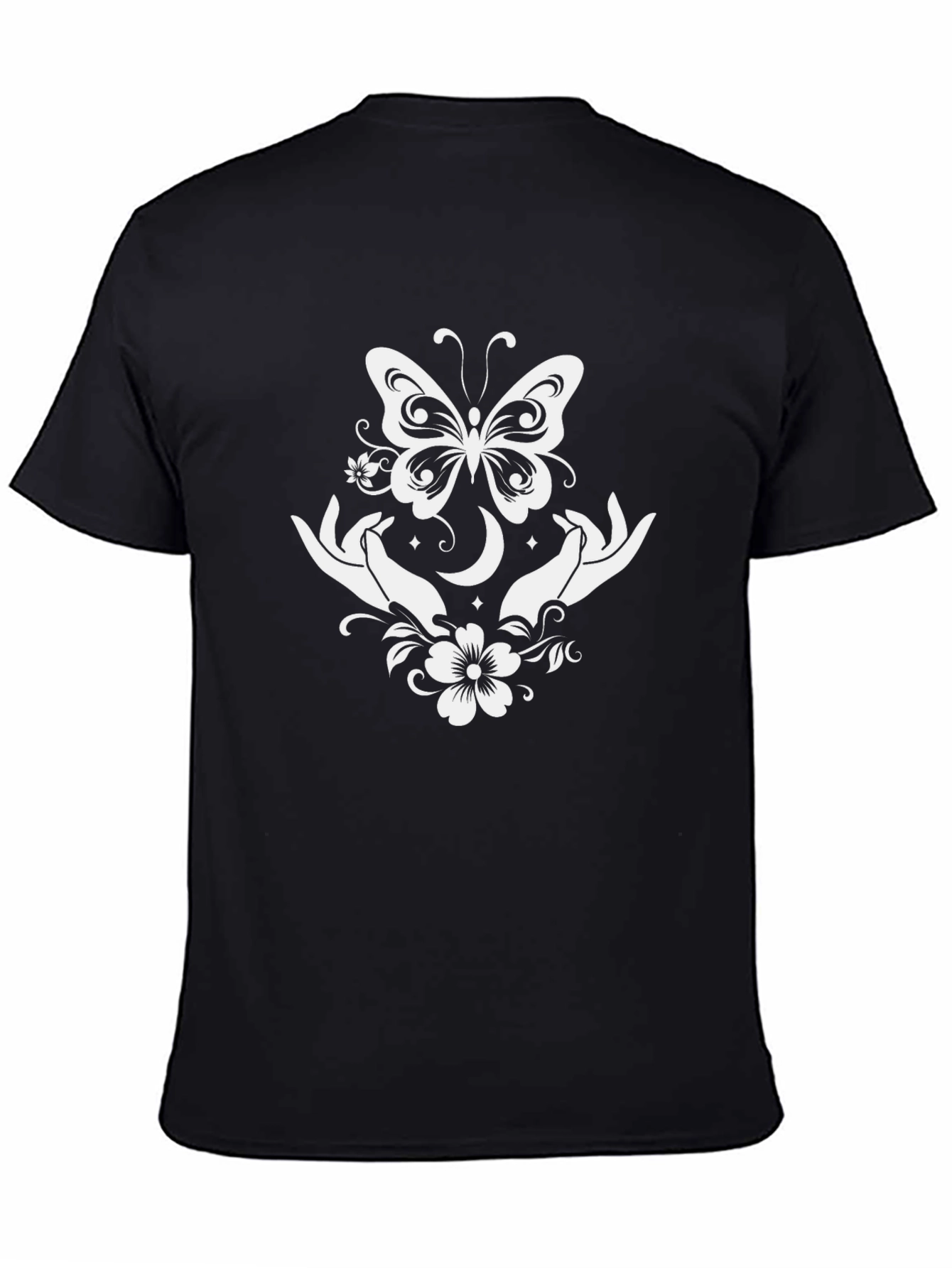 Butterfly Moon Hands Graphic Tee
