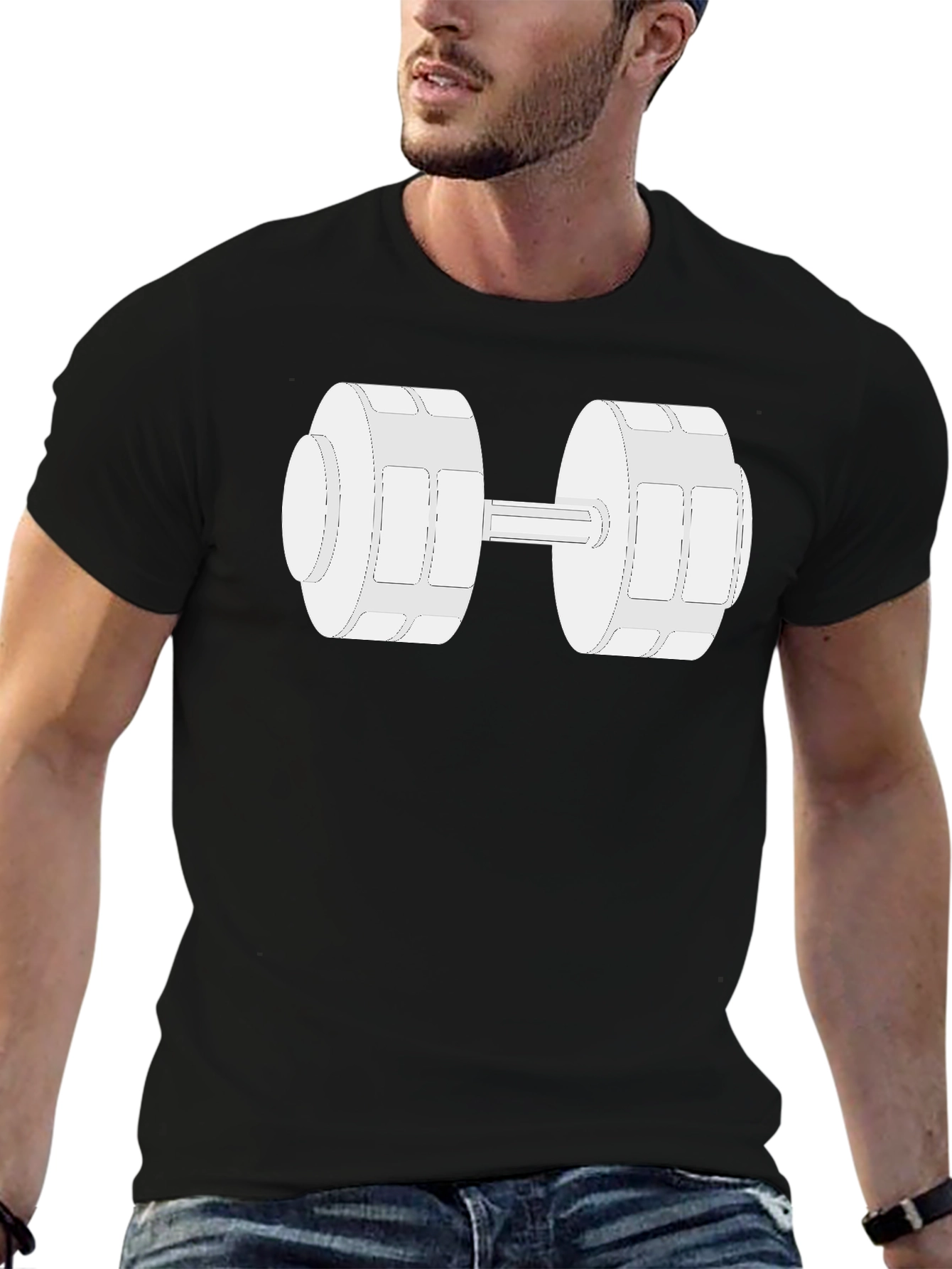 Workout Ready Graphic Tee - Dumbbell Design
