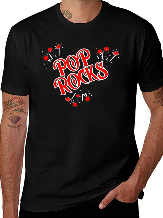Pop Rocks Graphic Black T-Shirt