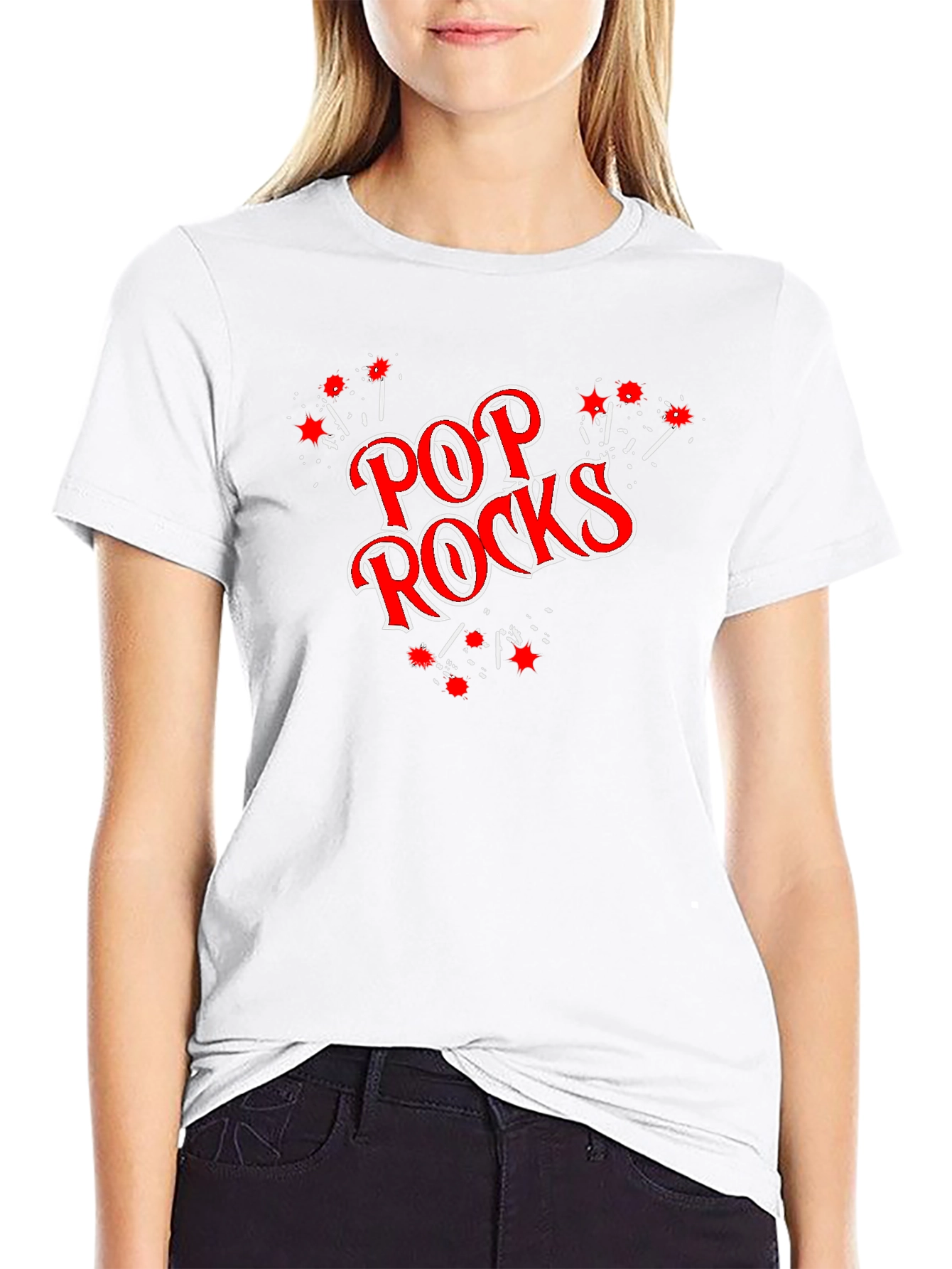 Pop Rocks Graphic Black T-Shirt