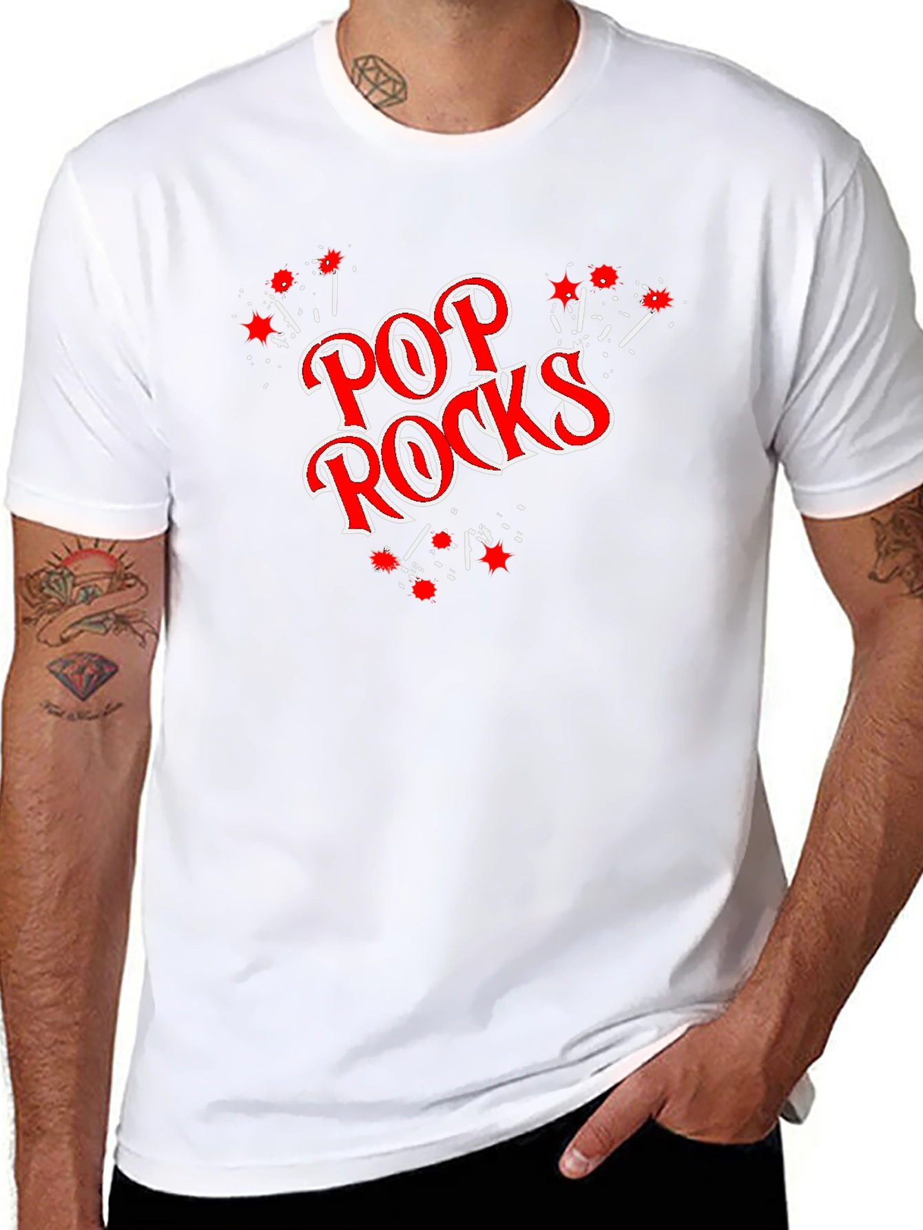 Pop Rocks Graphic Black T-Shirt