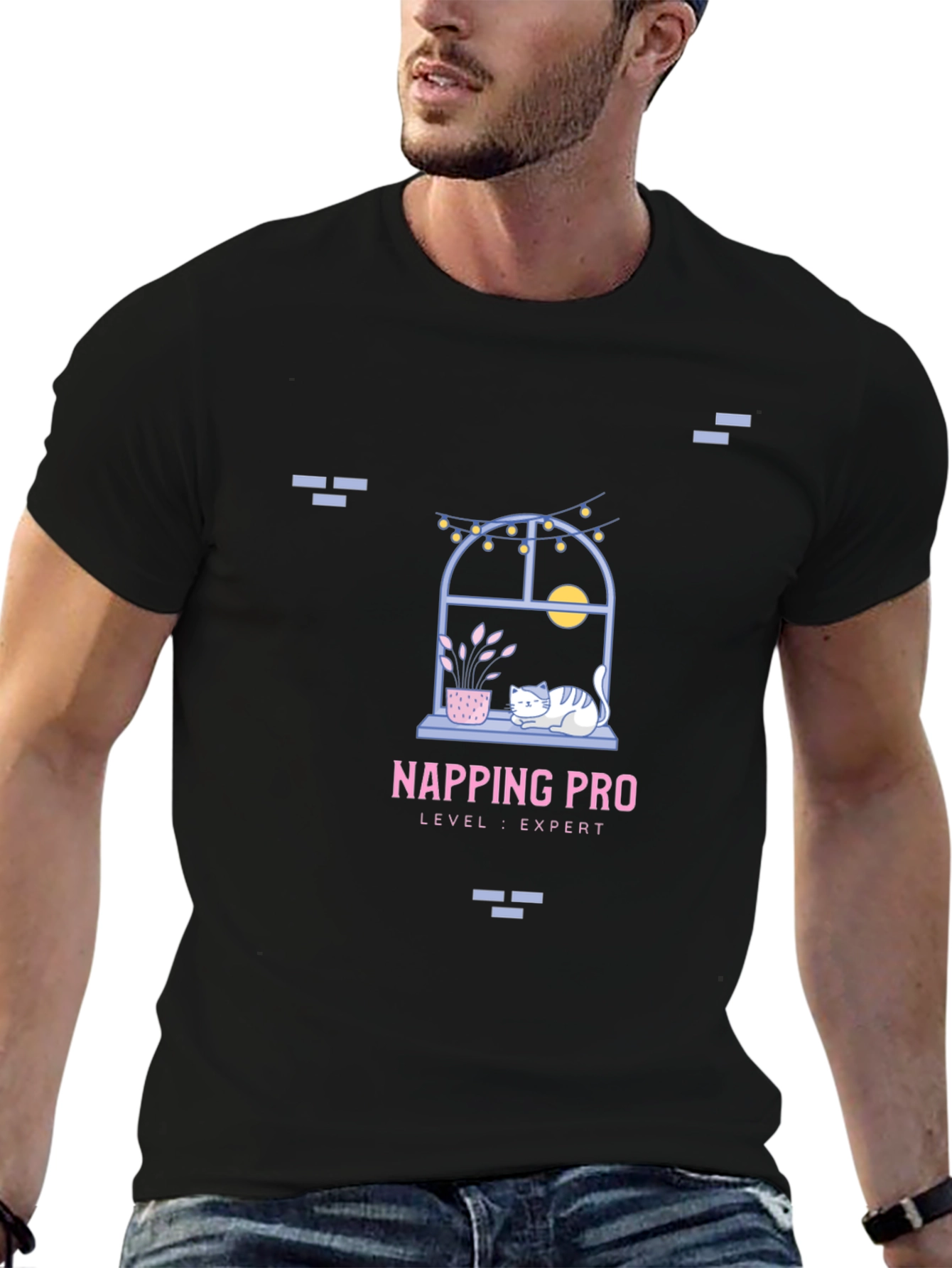 Napping Pro Expert Level Black T-Shirt