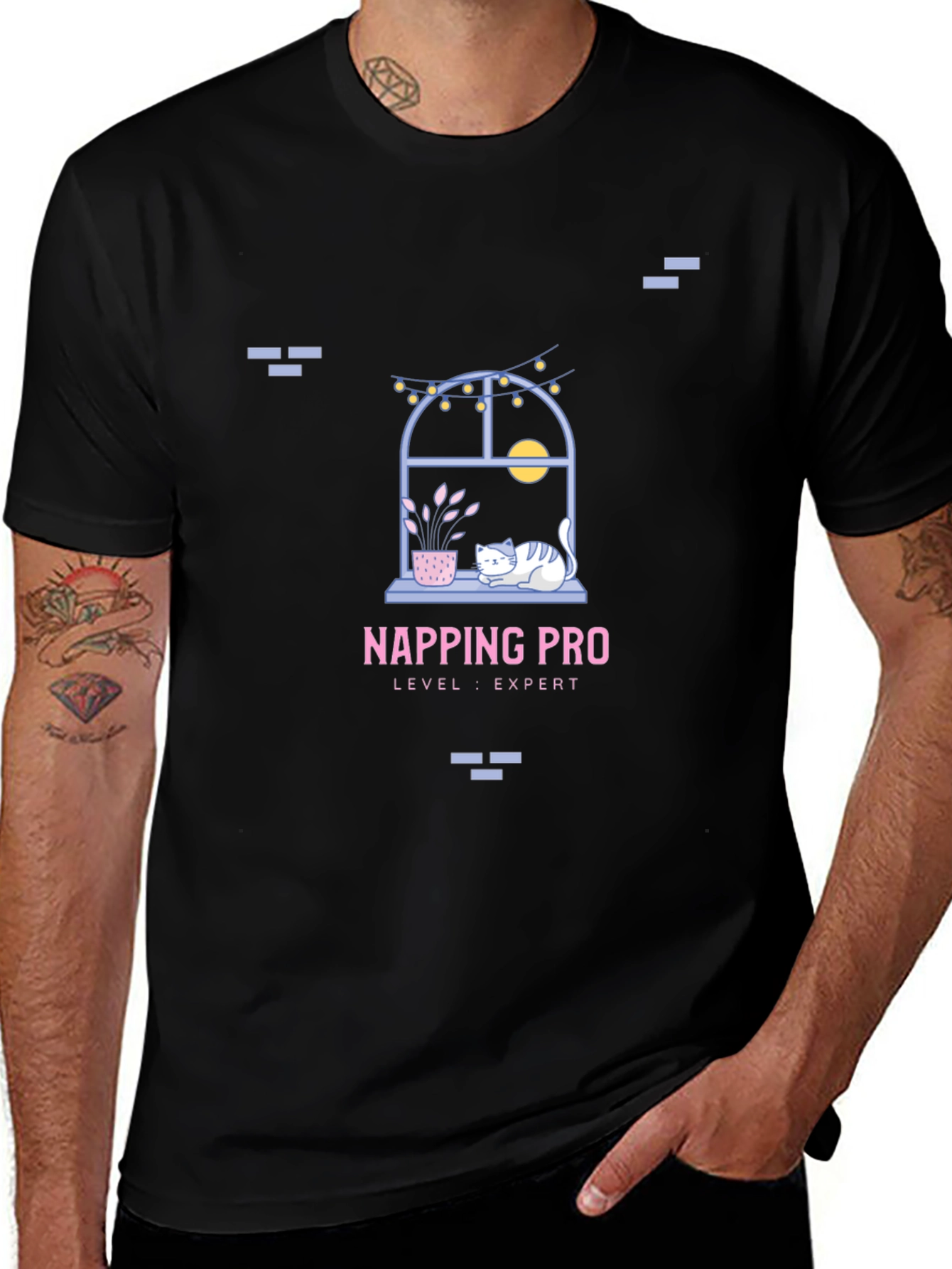 Napping Pro Expert Level Black T-Shirt