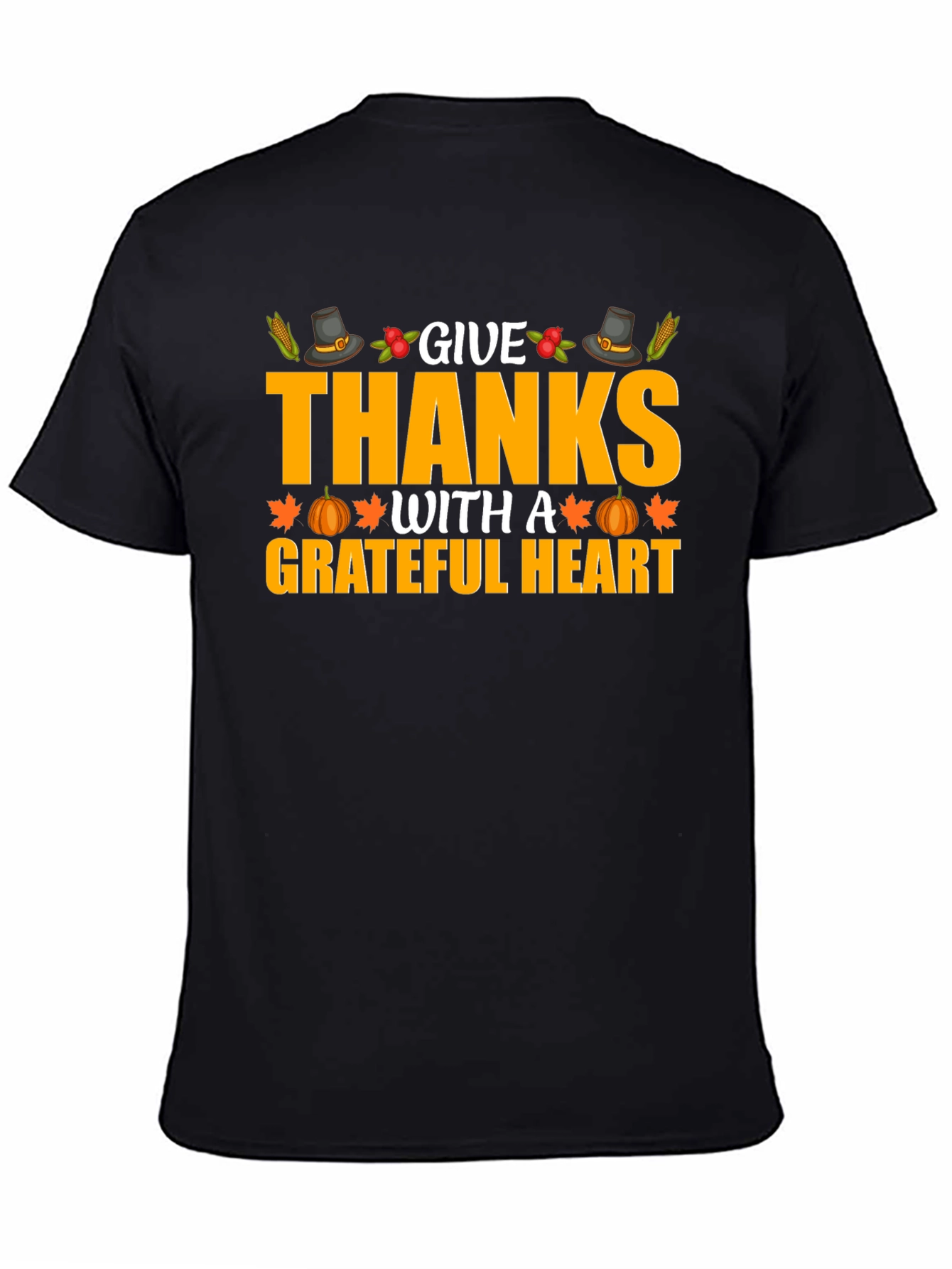 Give Thanks Grateful Heart Graphic T-Shirt