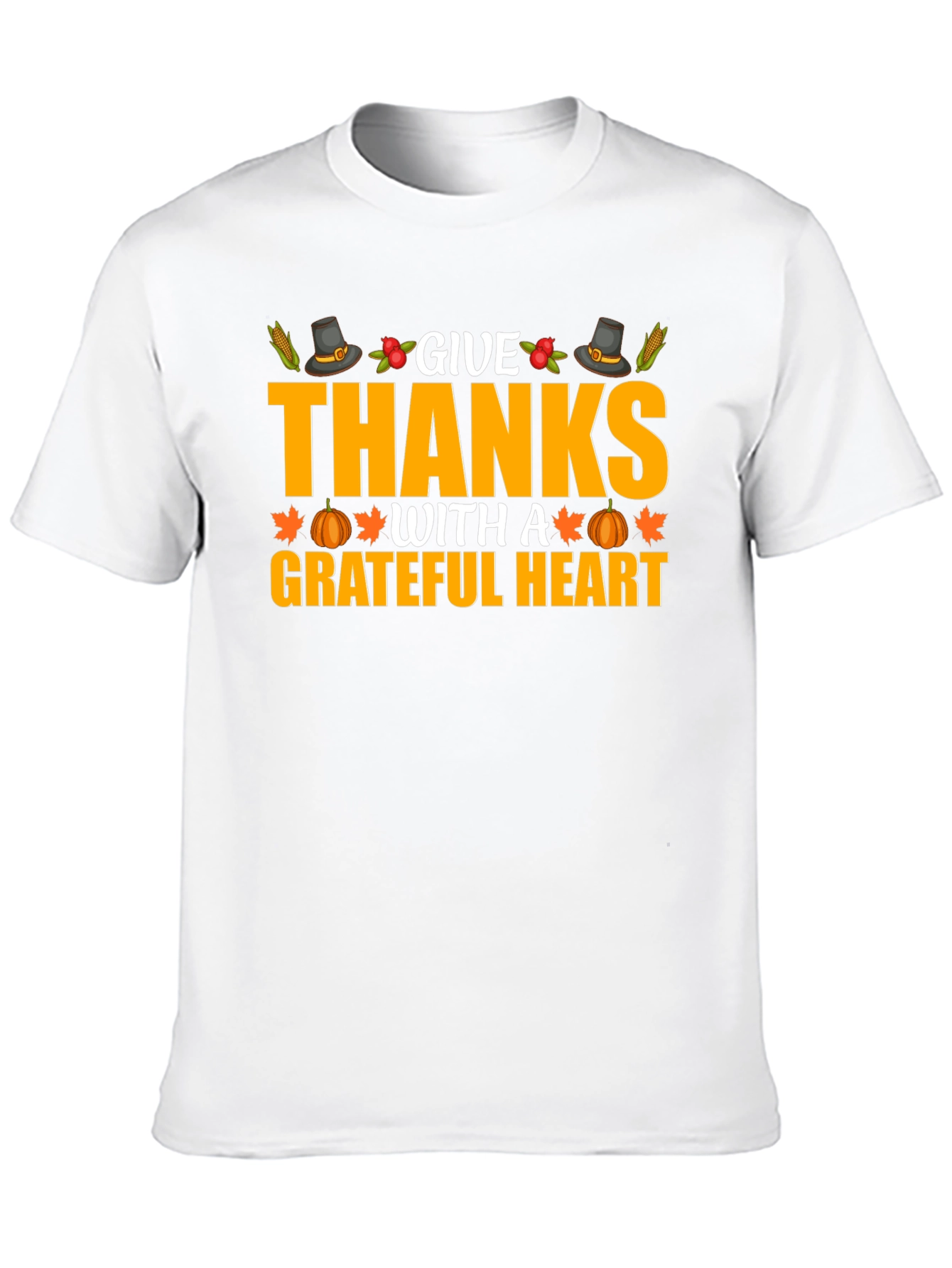 Give Thanks Grateful Heart Graphic T-Shirt