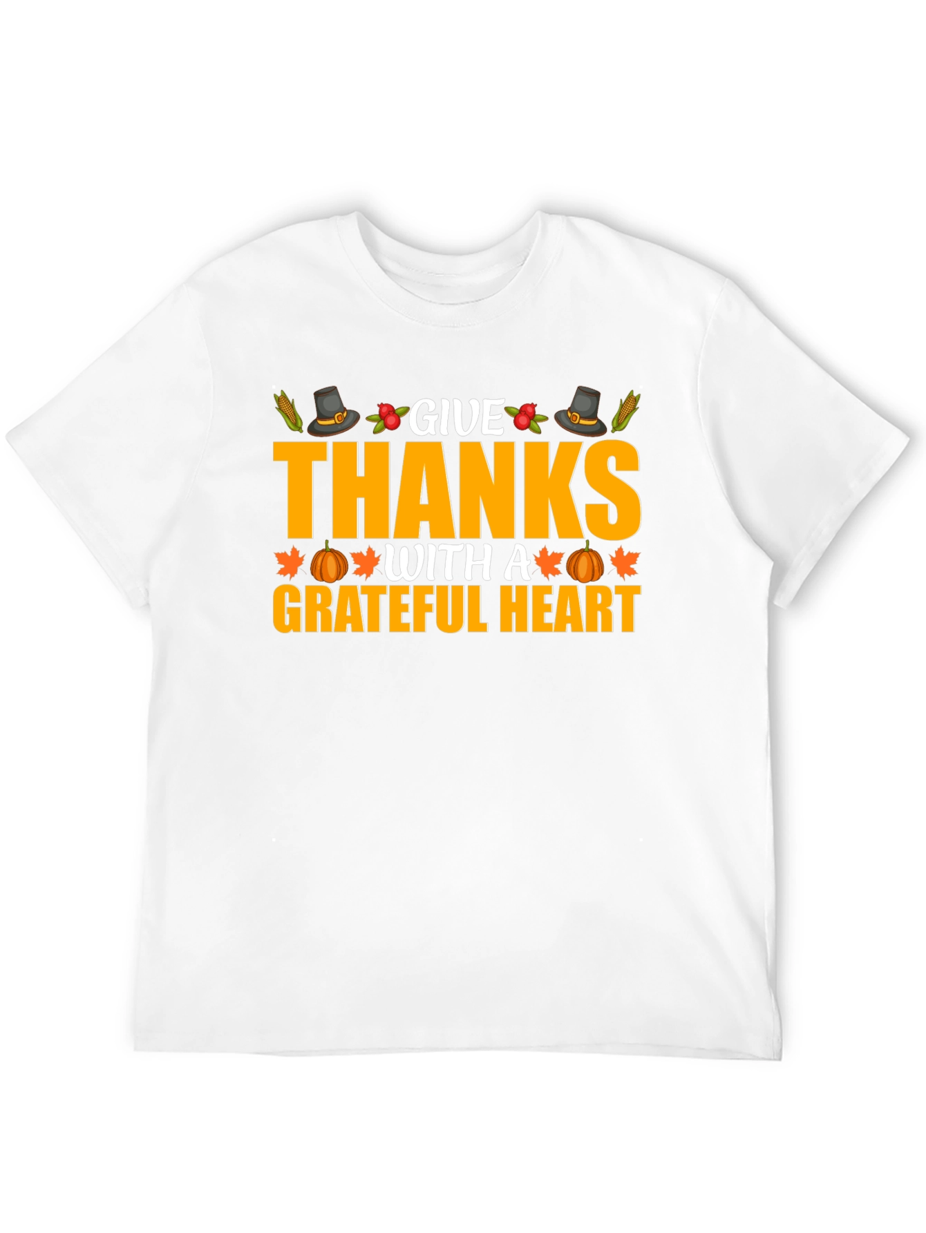 Give Thanks Grateful Heart Graphic T-Shirt