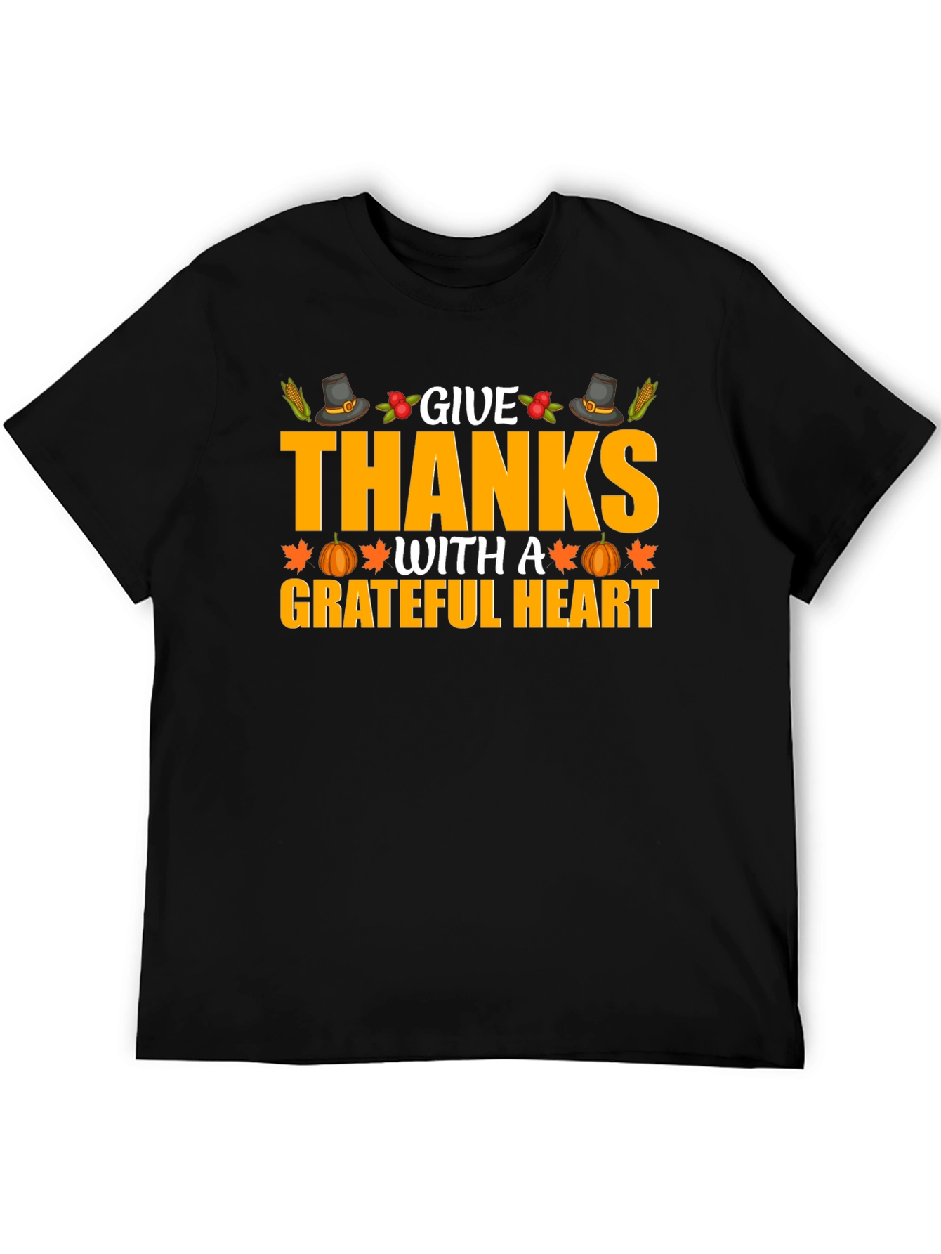 Give Thanks Grateful Heart Graphic T-Shirt