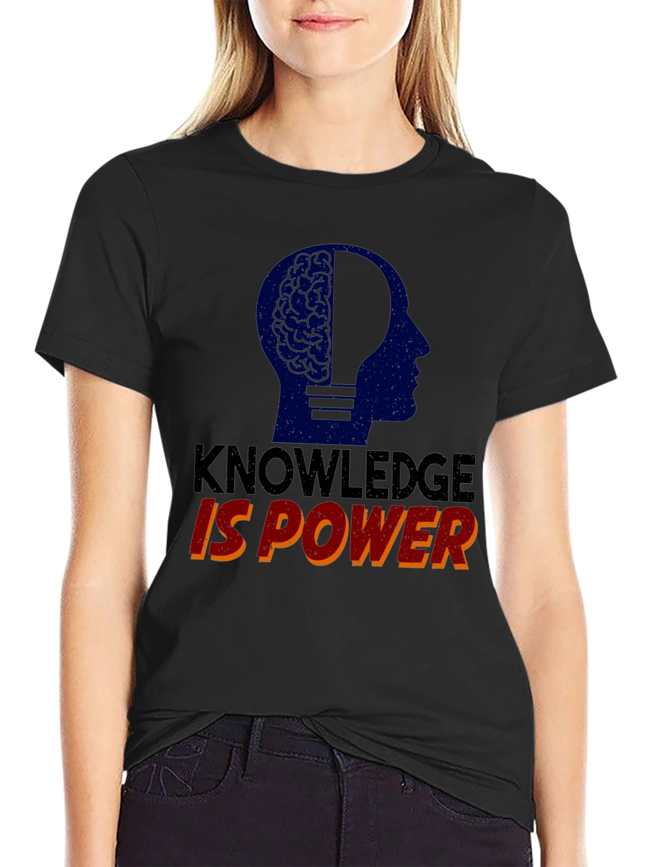 Knowledge is Power Graphic Tee - Unisex Black T-Shirt