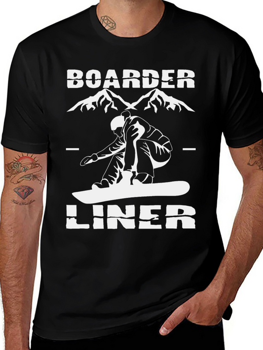 Boarder Liner Graphic Tee - Snowboarder T-Shirt