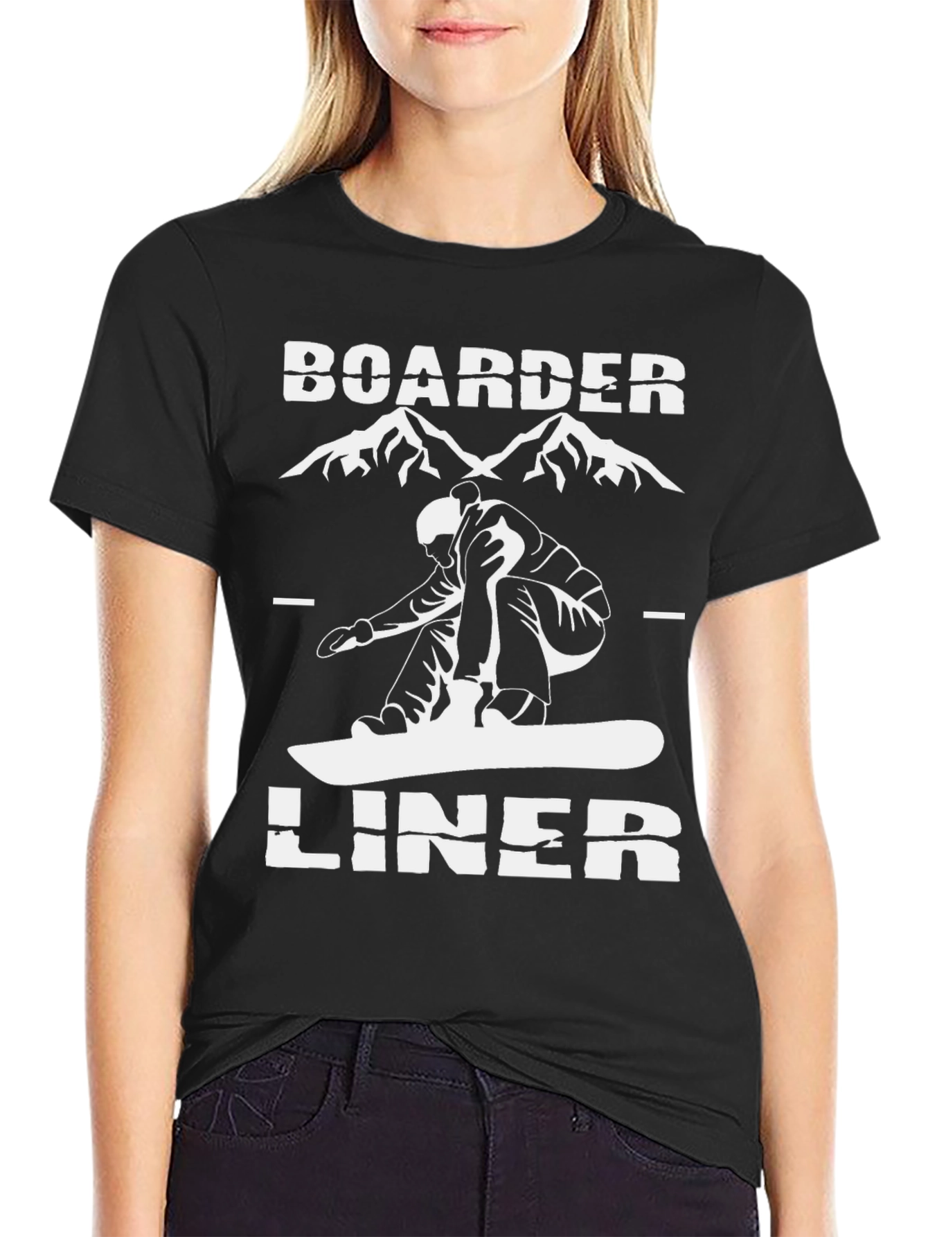 Boarder Liner Graphic Tee - Snowboarder T-Shirt