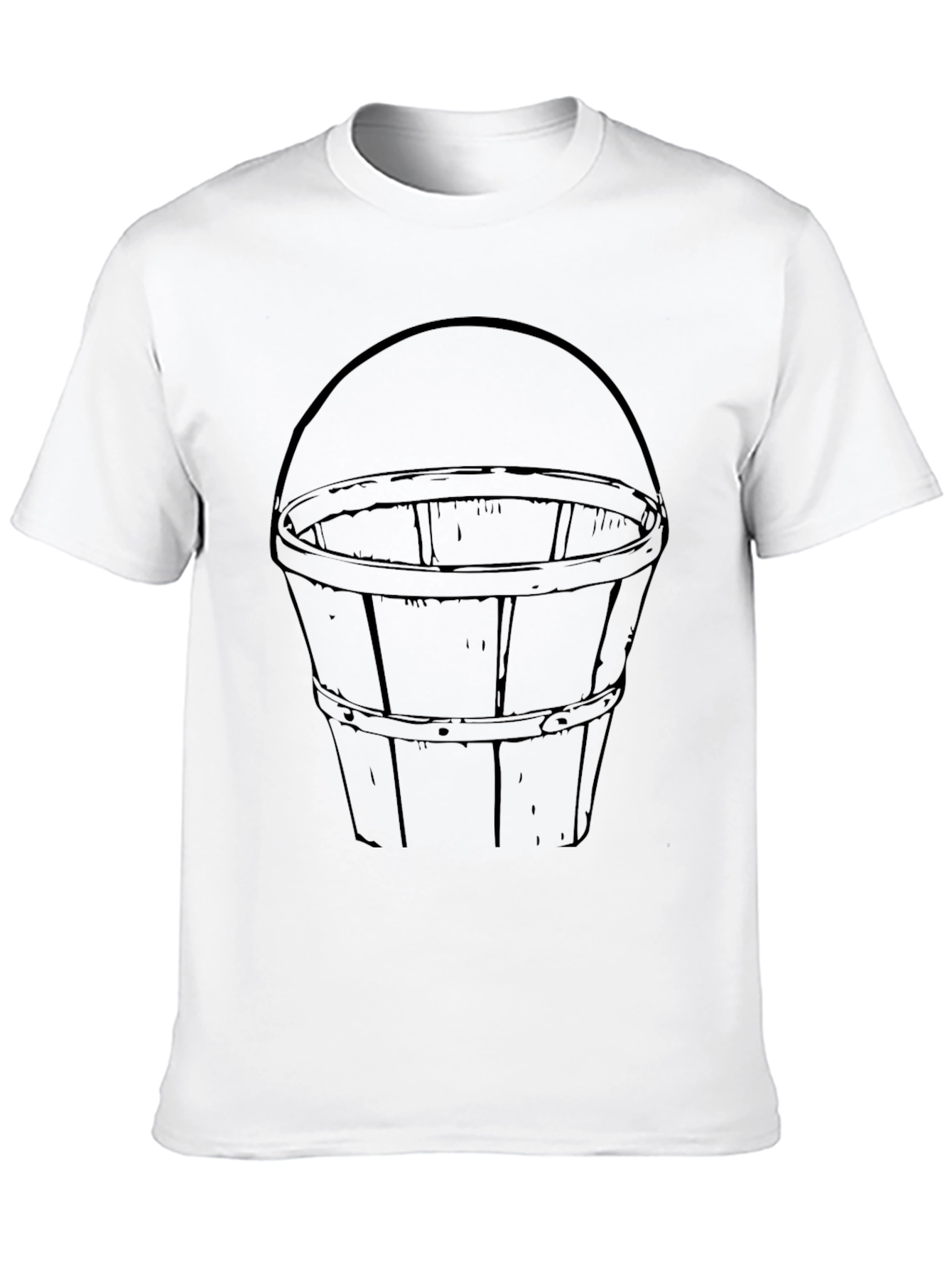 Bucket Graphic Tee - Classic Design Black Cotton T-Shirt