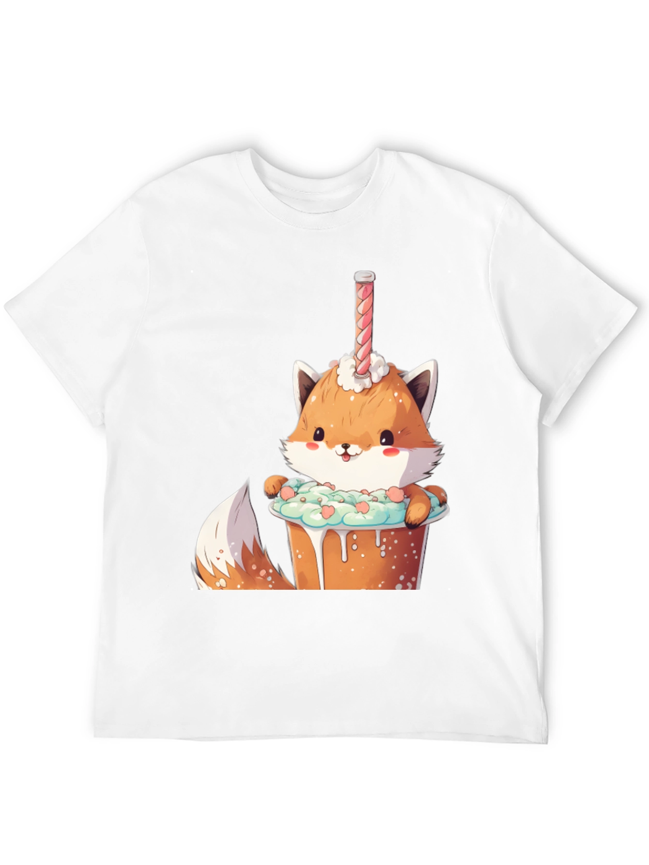 Cute Fox Dessert T-Shirt