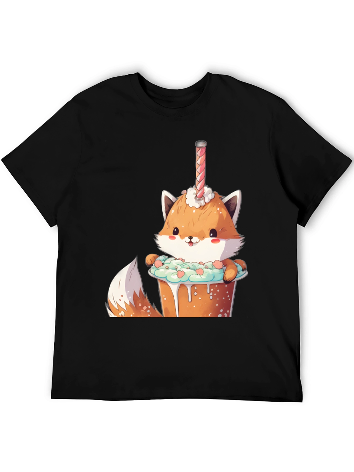 Cute Fox Dessert T-Shirt