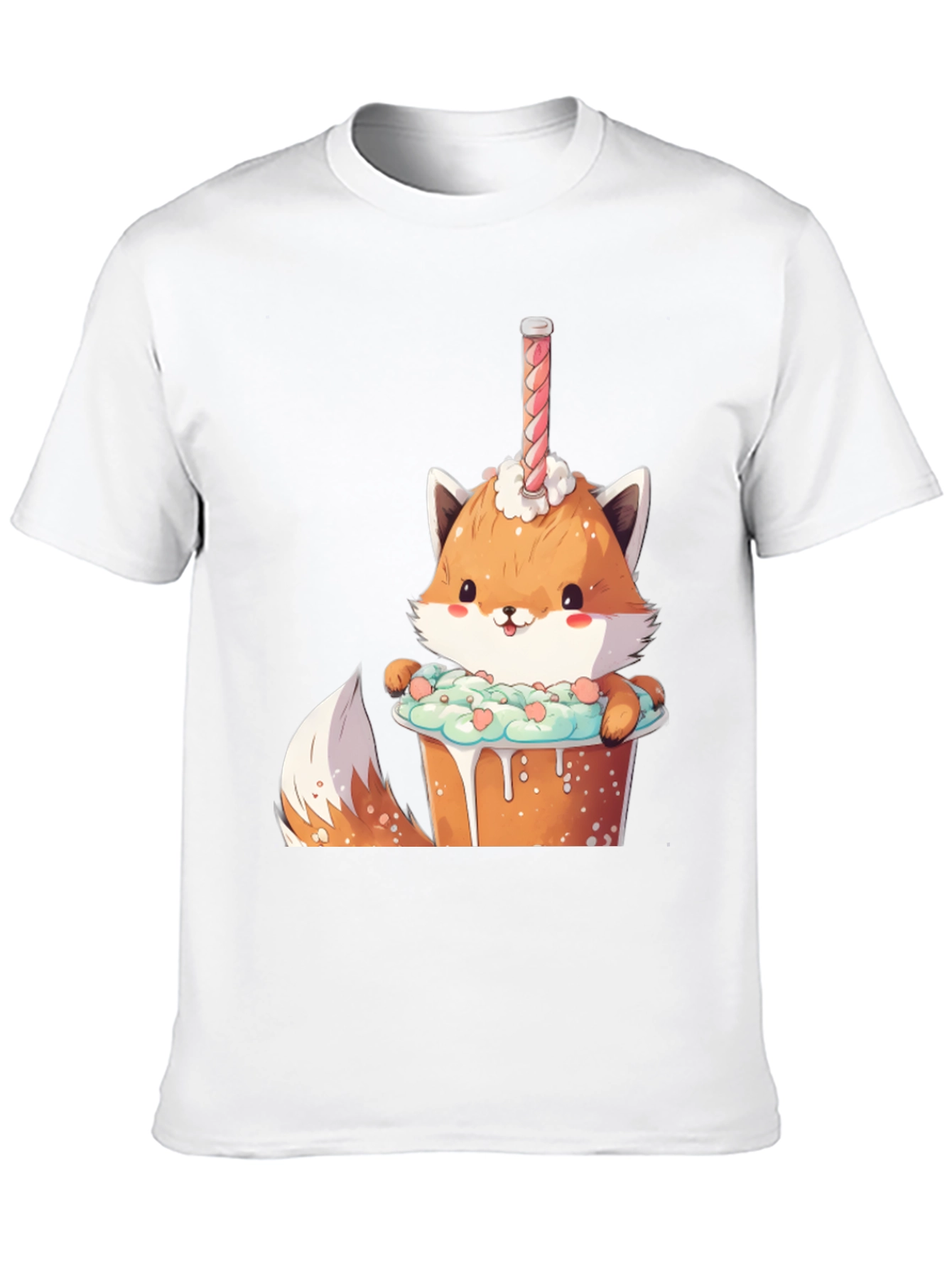 Cute Fox Dessert T-Shirt