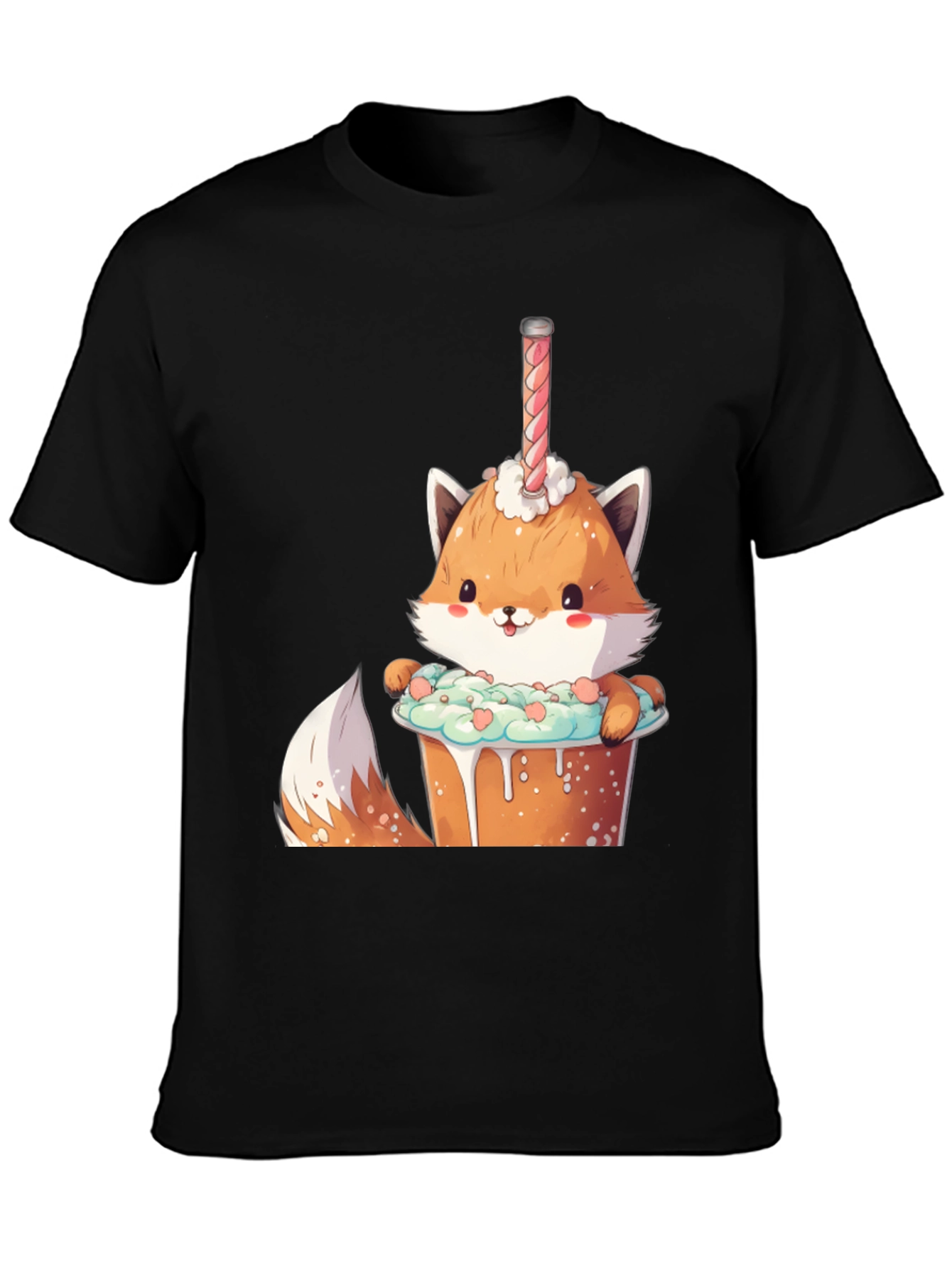 Cute Fox Dessert T-Shirt