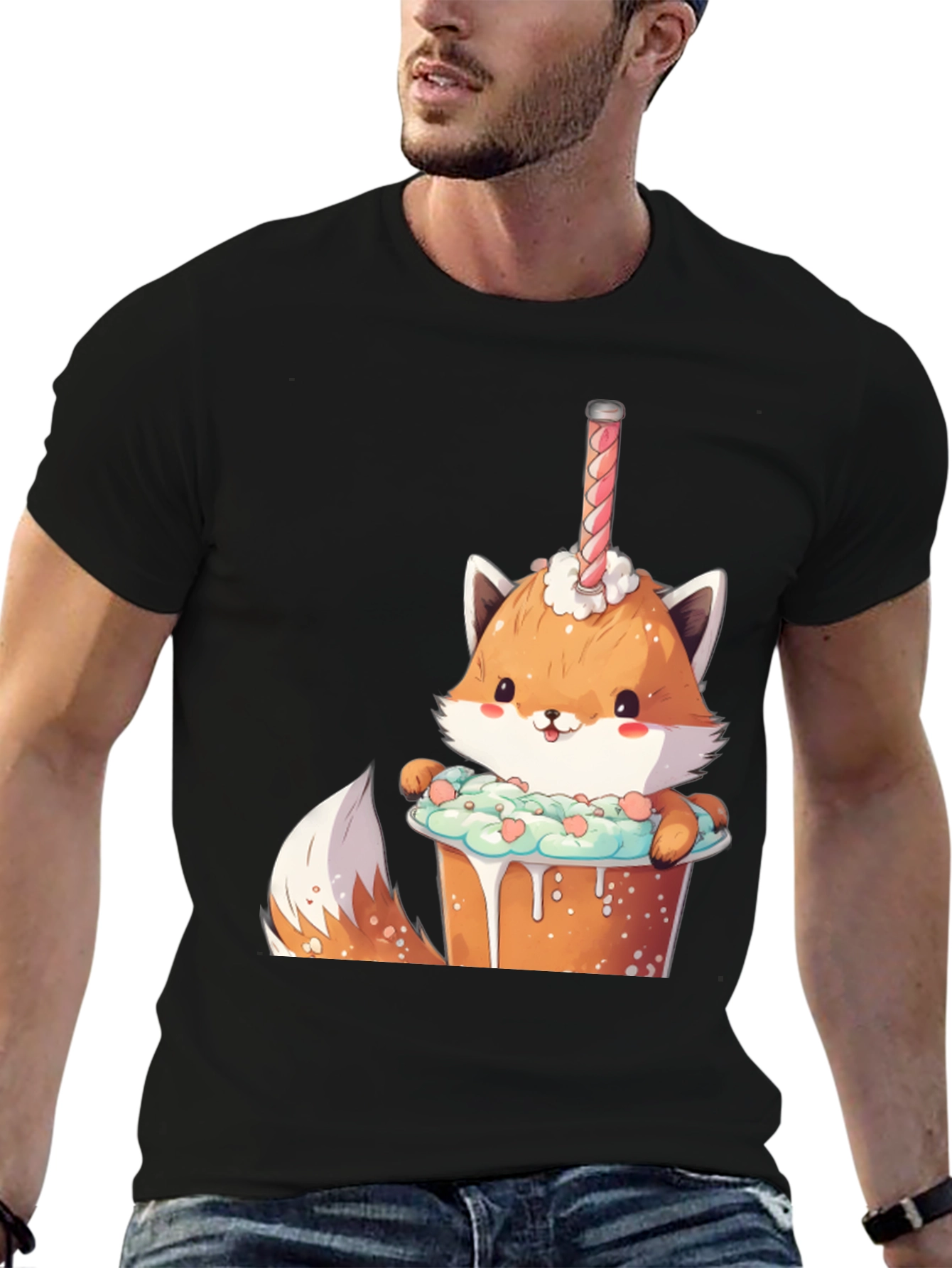 Cute Fox Dessert T-Shirt
