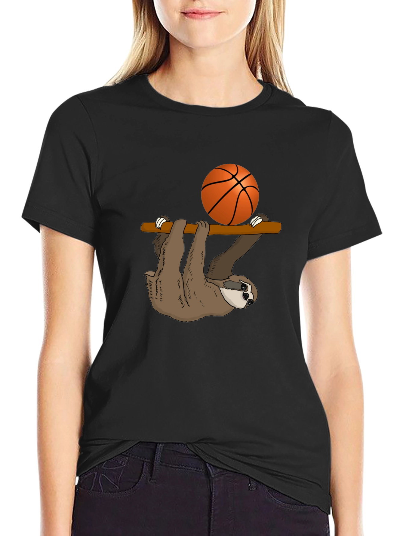 Sloth Basketball T-Shirt - Hang Time!