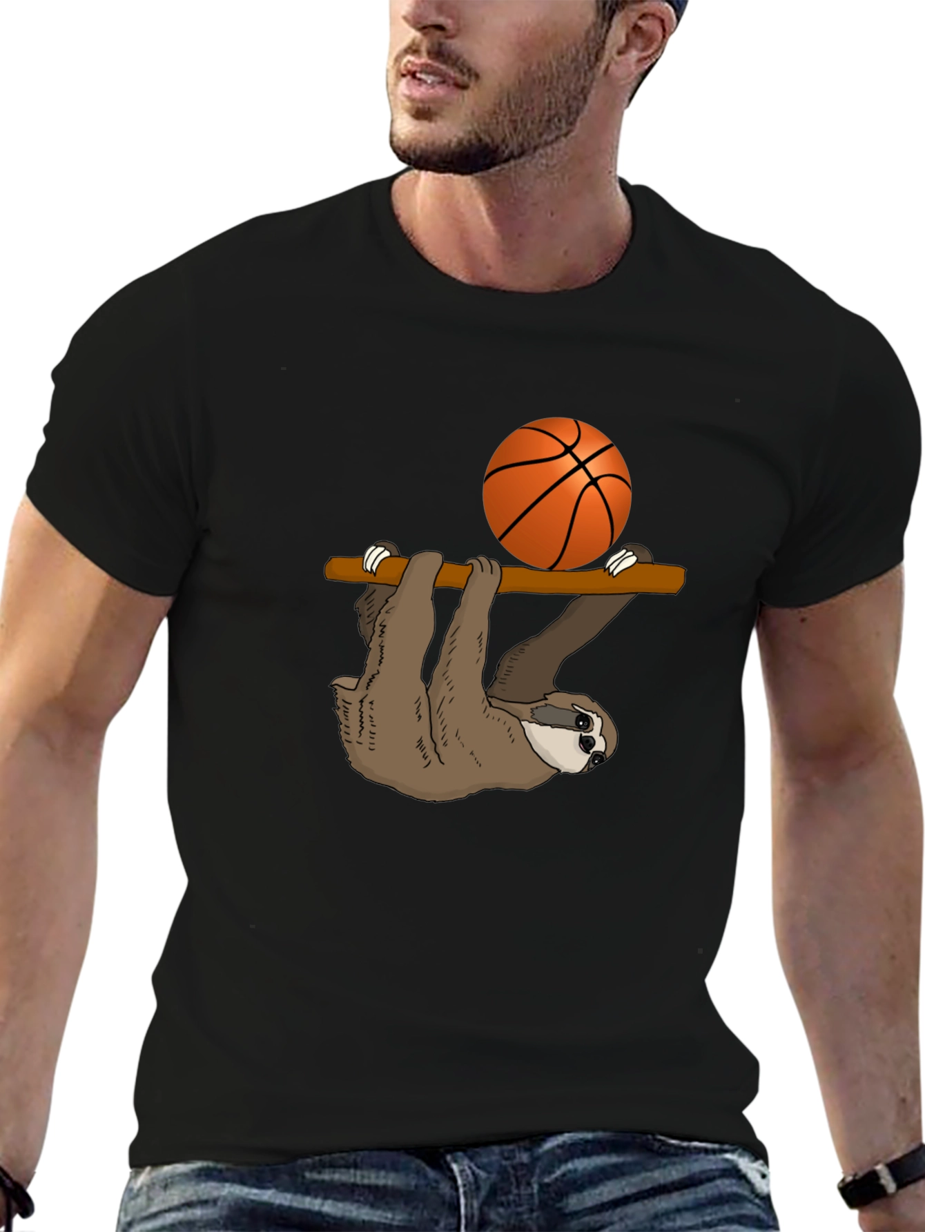 Sloth Basketball T-Shirt - Hang Time!