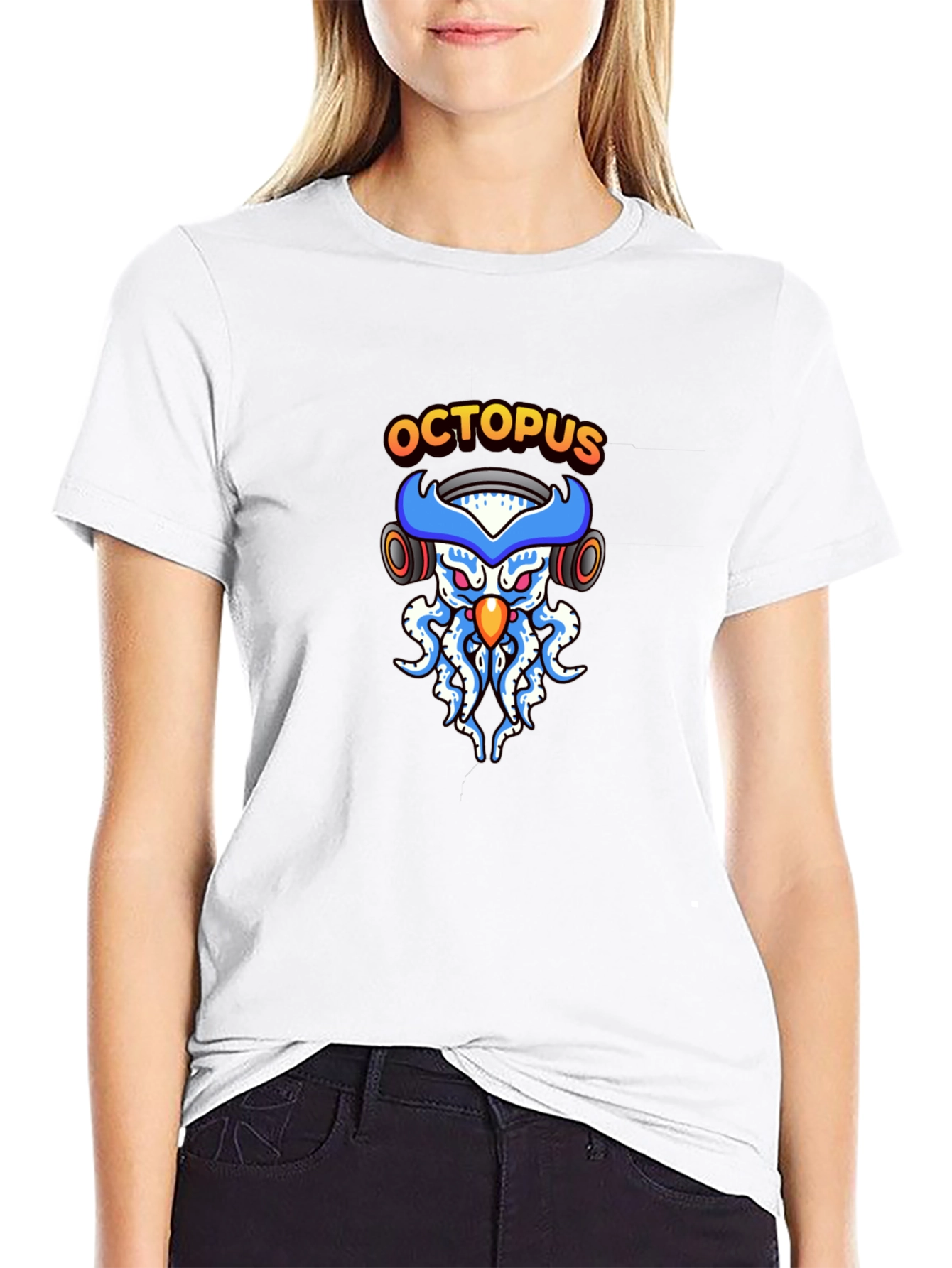 Octopus DJ Black T-Shirt