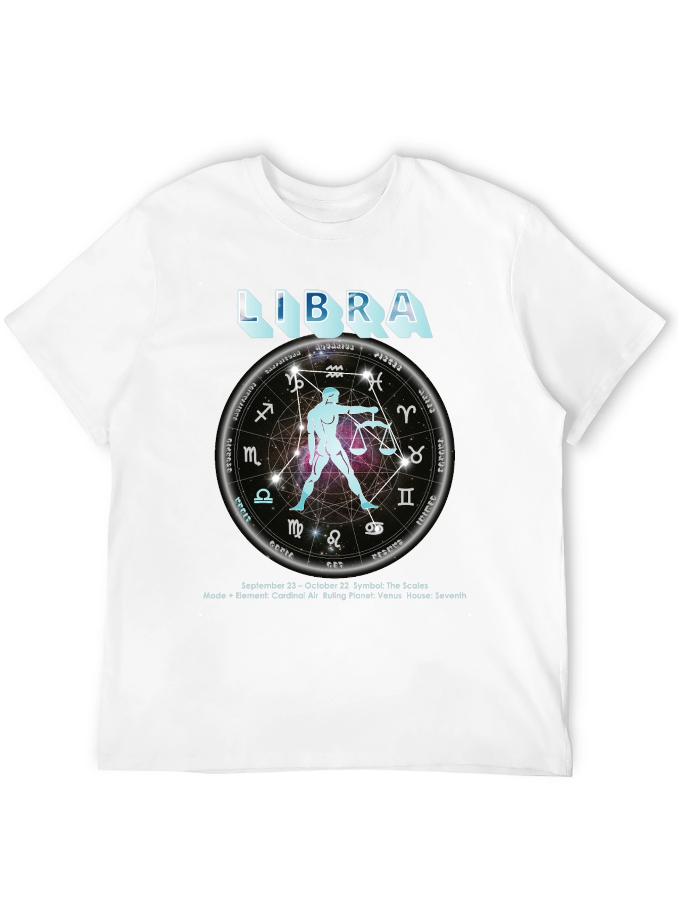 Libra Zodiac T-Shirt - September 23 to October 22