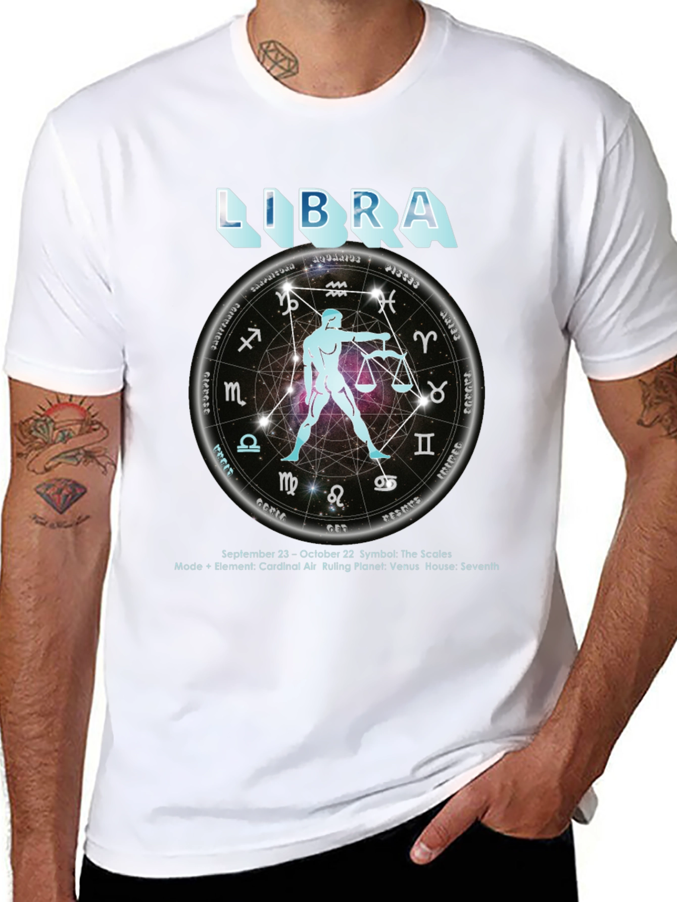 Libra Zodiac T-Shirt - September 23 to October 22