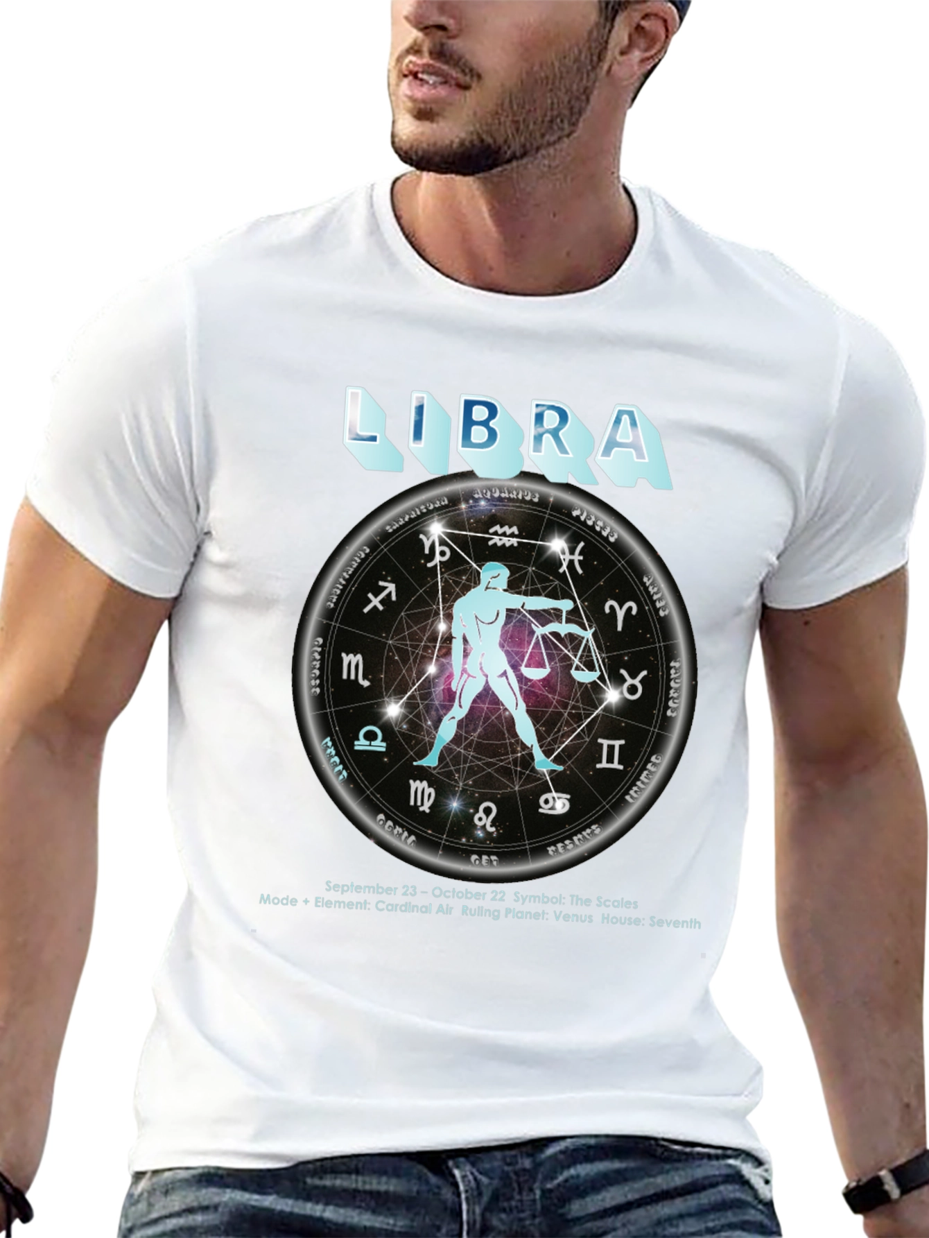 Libra Zodiac T-Shirt - September 23 to October 22