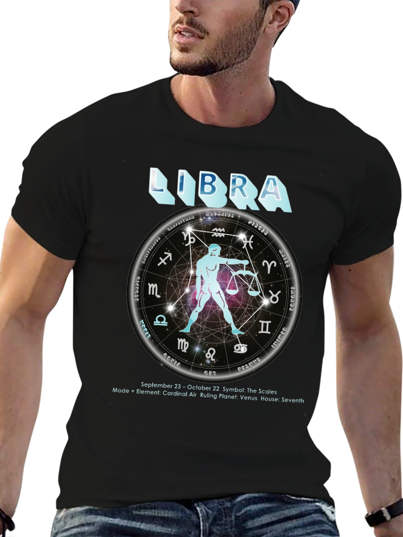 Libra Zodiac T-Shirt - September 23 to October 22