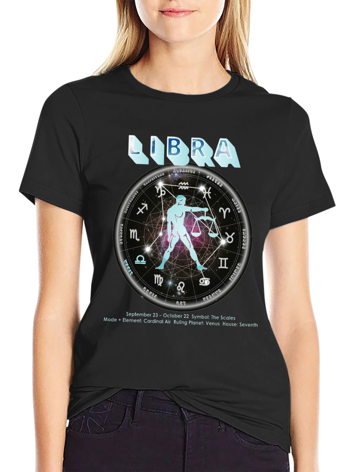 Libra Zodiac T-Shirt - September 23 to October 22