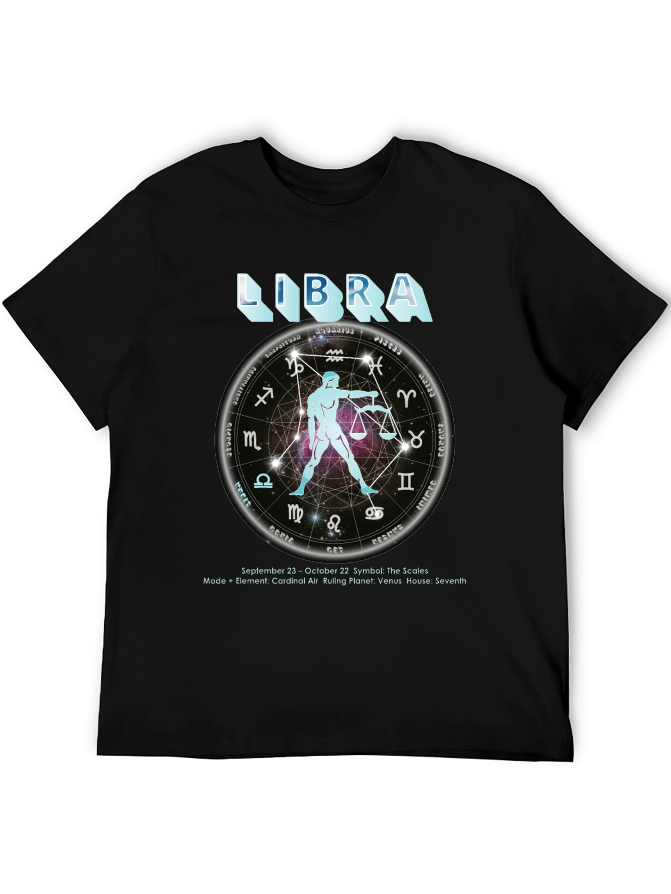 Libra Zodiac T-Shirt - September 23 to October 22