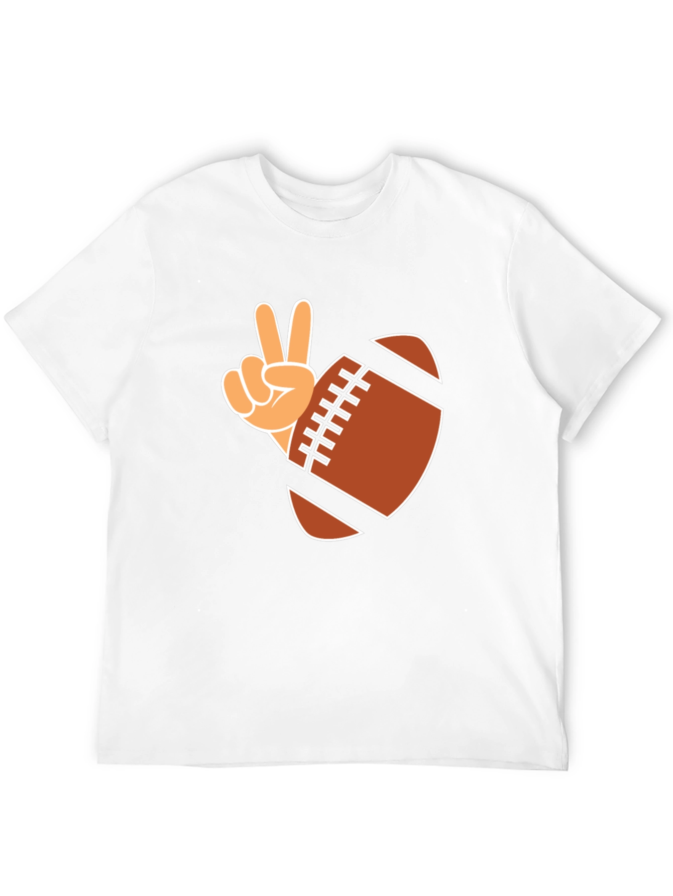 Football Peace Sign Graphic Tee