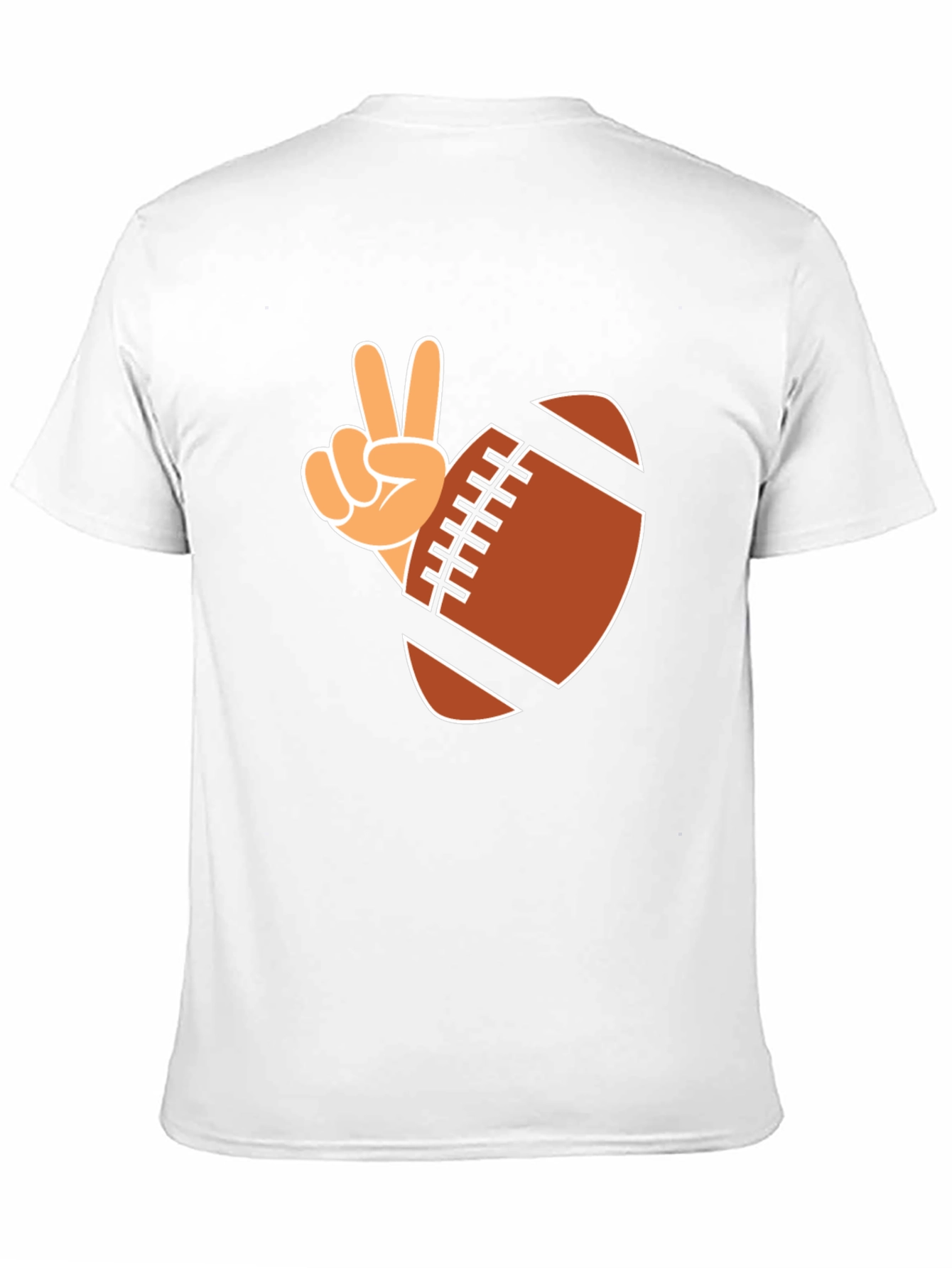 Football Peace Sign Graphic Tee