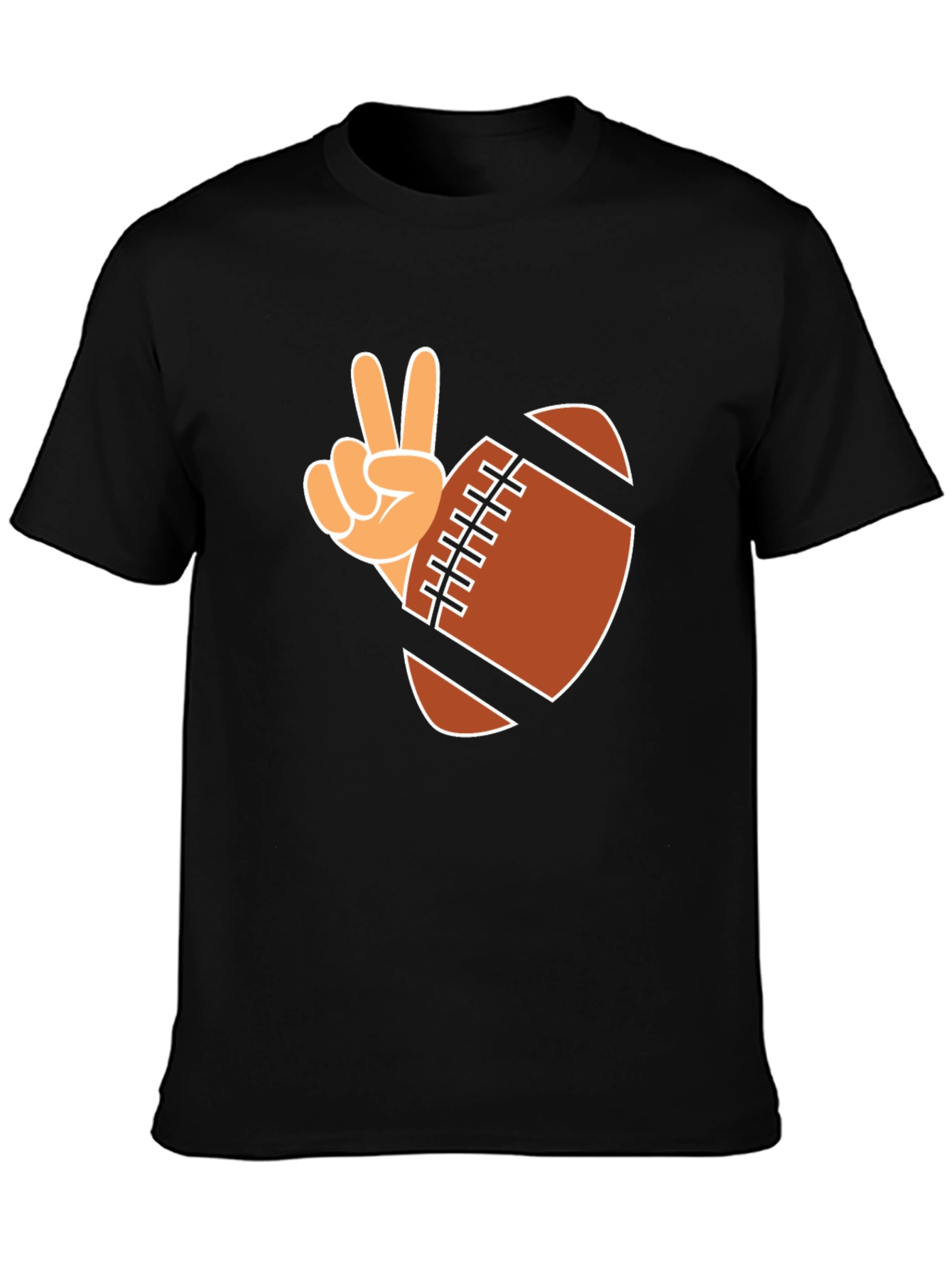 Football Peace Sign Graphic Tee