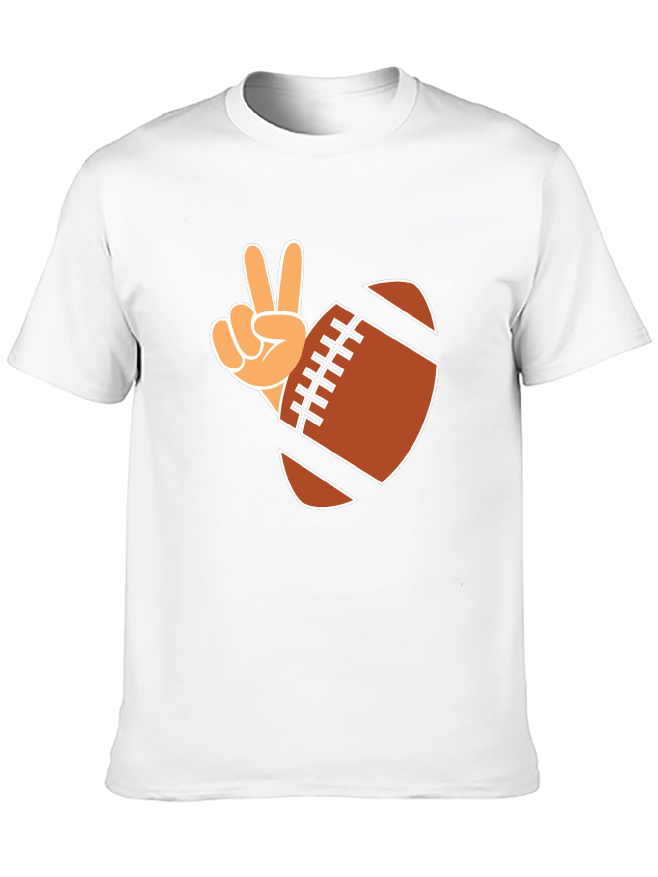 Football Peace Sign Graphic Tee