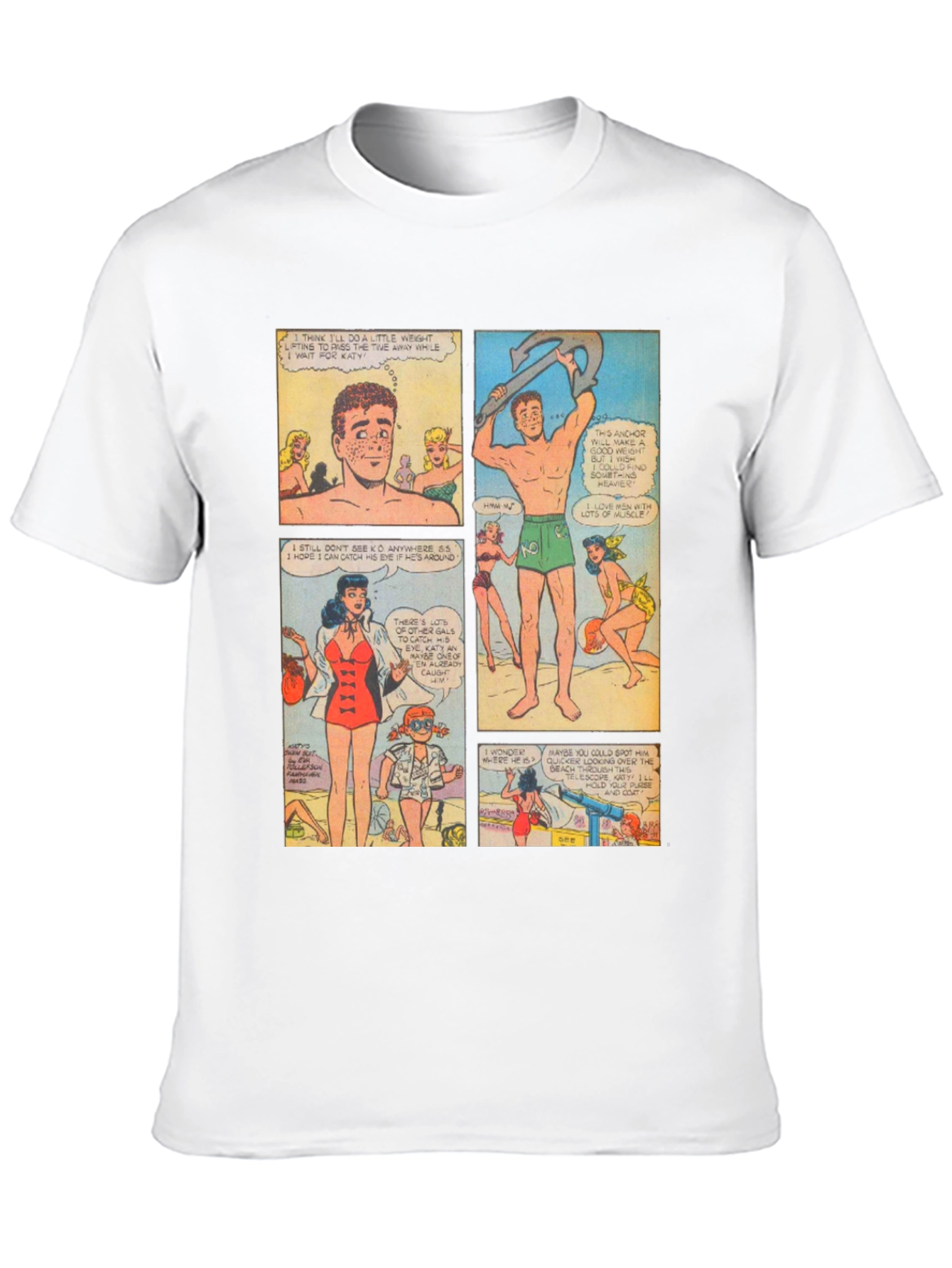 Retro Comic Strip Graphic T-Shirt