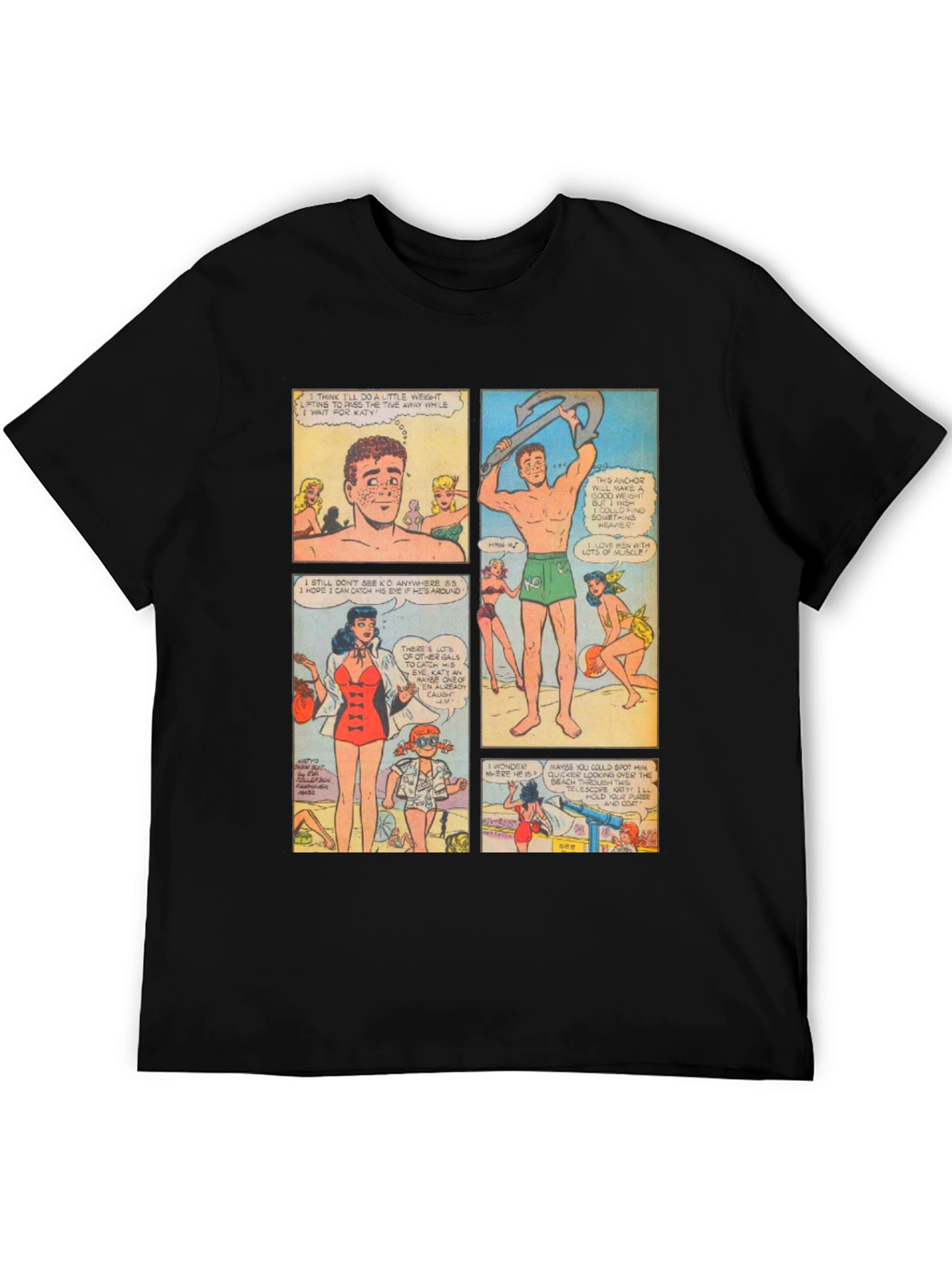 Retro Comic Strip Graphic T-Shirt