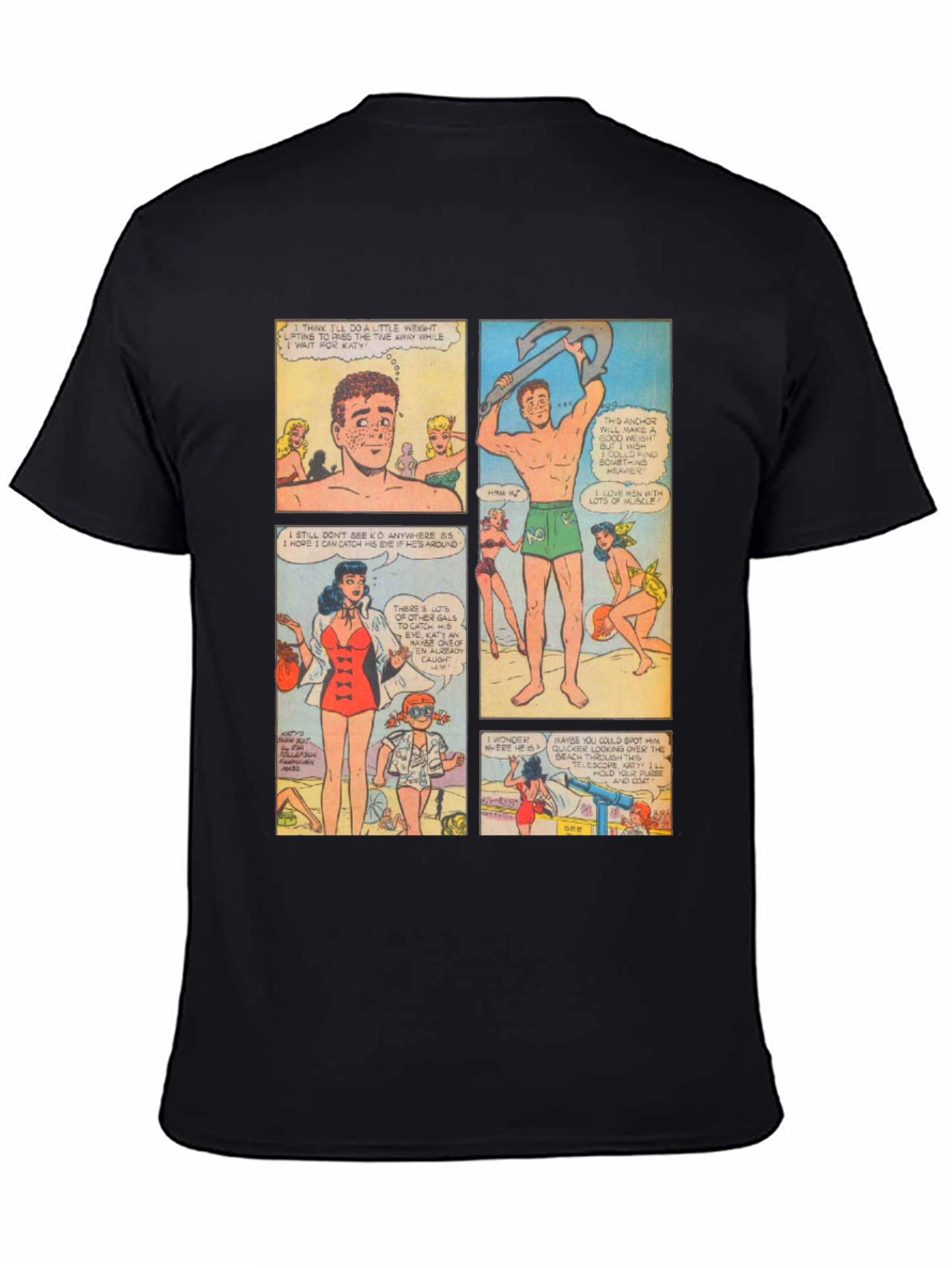 Retro Comic Strip Graphic T-Shirt