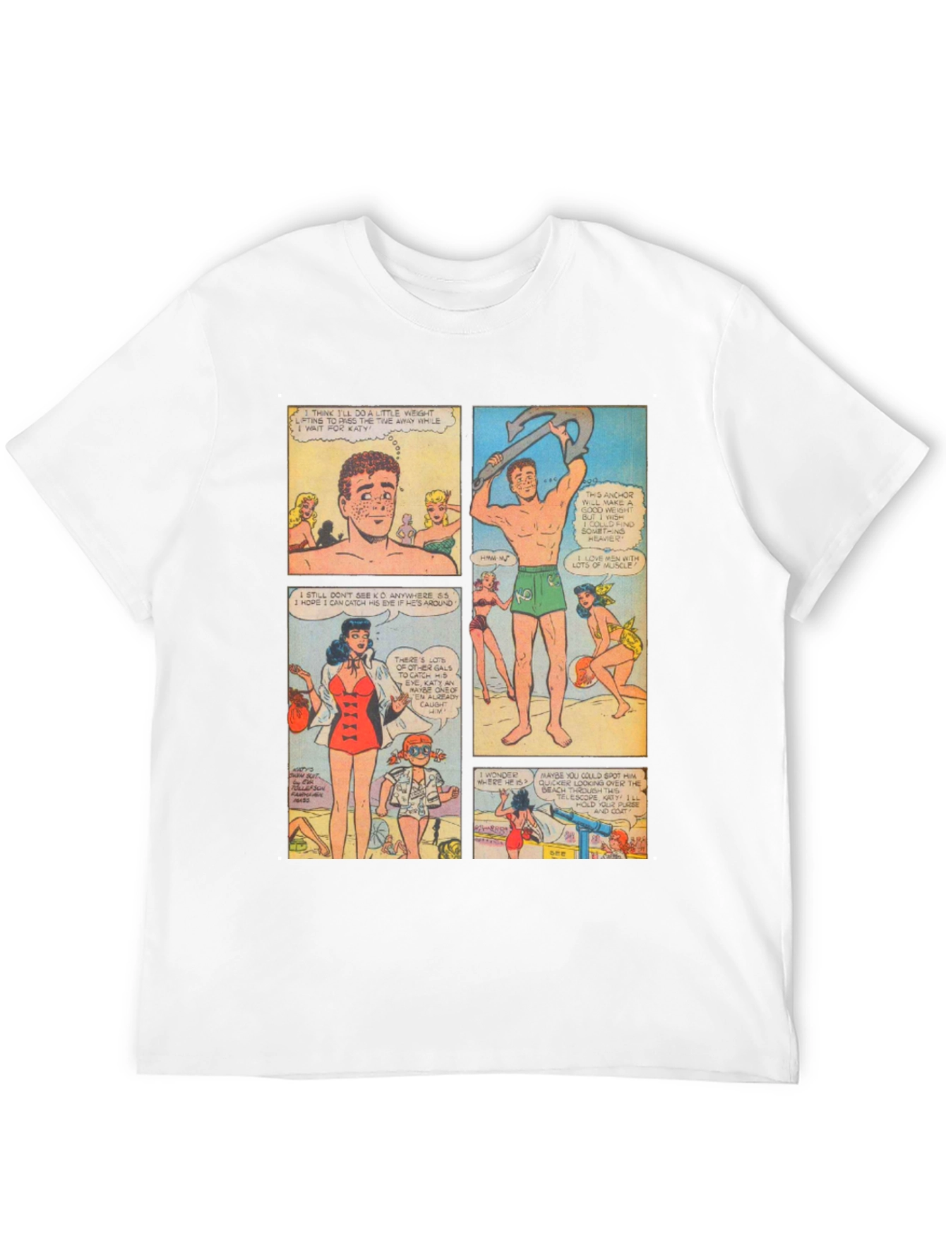 Retro Comic Strip Graphic T-Shirt