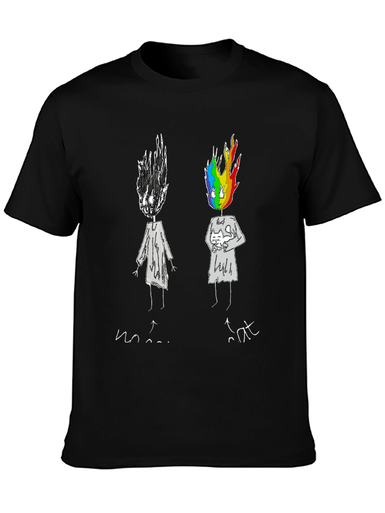 Emotional Rainbow Head Graphic Tee