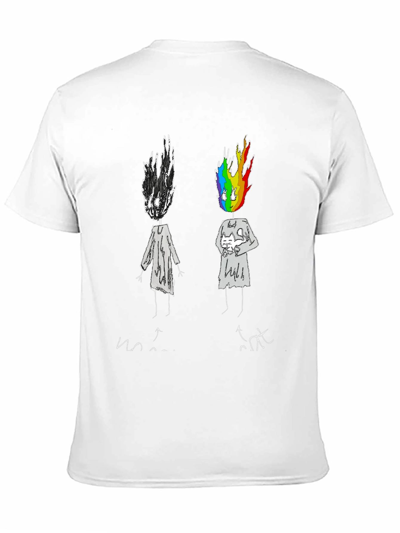 Emotional Rainbow Head Graphic Tee