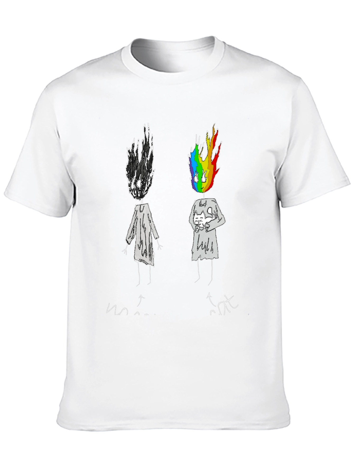 Emotional Rainbow Head Graphic Tee