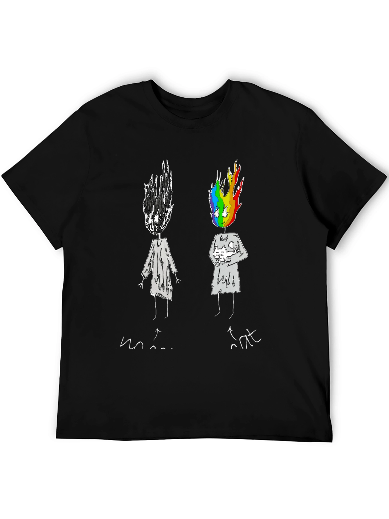 Emotional Rainbow Head Graphic Tee