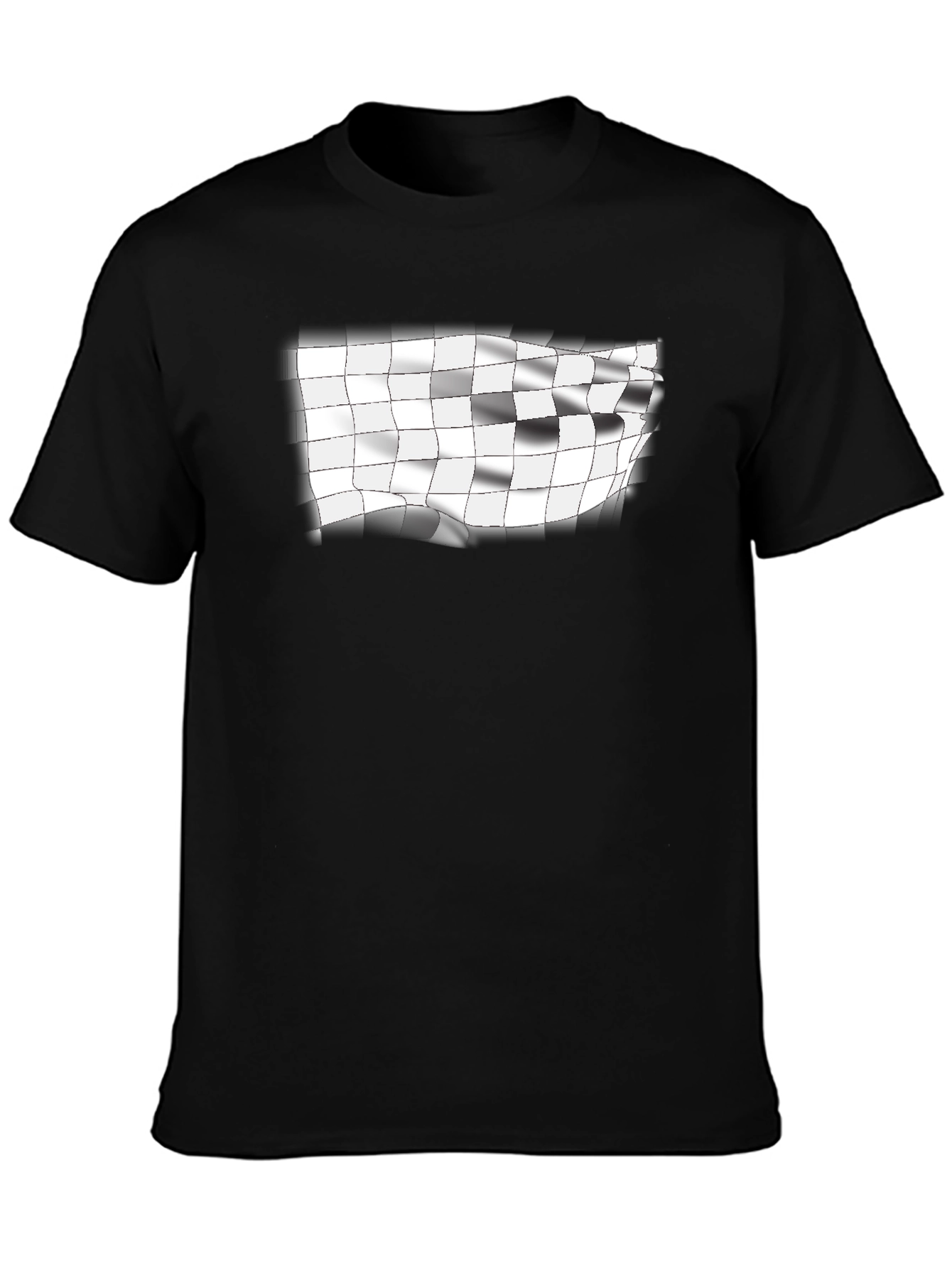 Checkered Flag Graphic Tee - Racing Fan T-Shirt