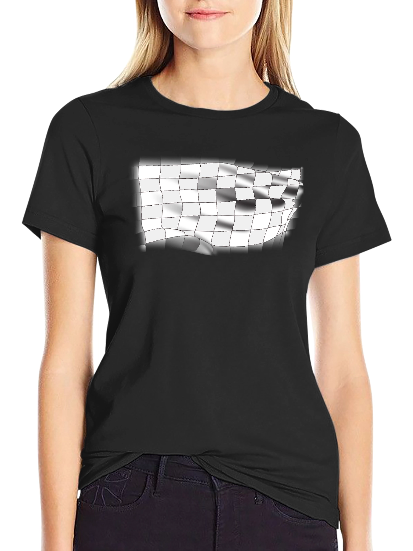 Checkered Flag Graphic Tee - Racing Fan T-Shirt