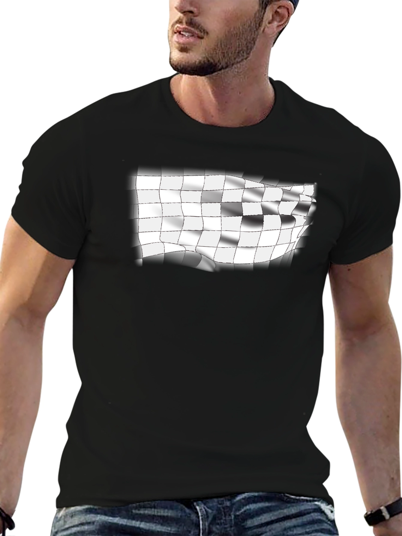 Checkered Flag Graphic Tee - Racing Fan T-Shirt