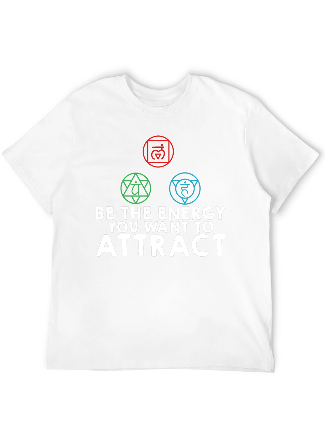 Energy Chakra Black Graphic T-Shirt for Men