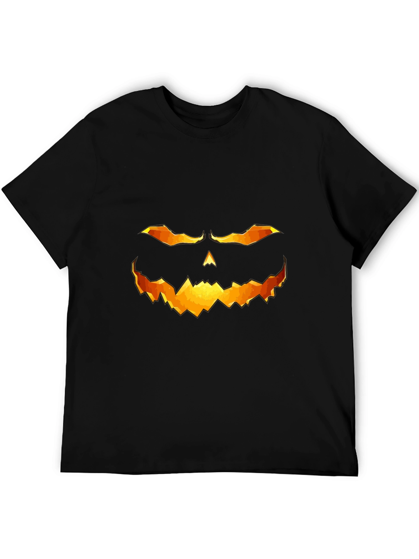 Halloween Pumpkin Face Graphic T-Shirt
