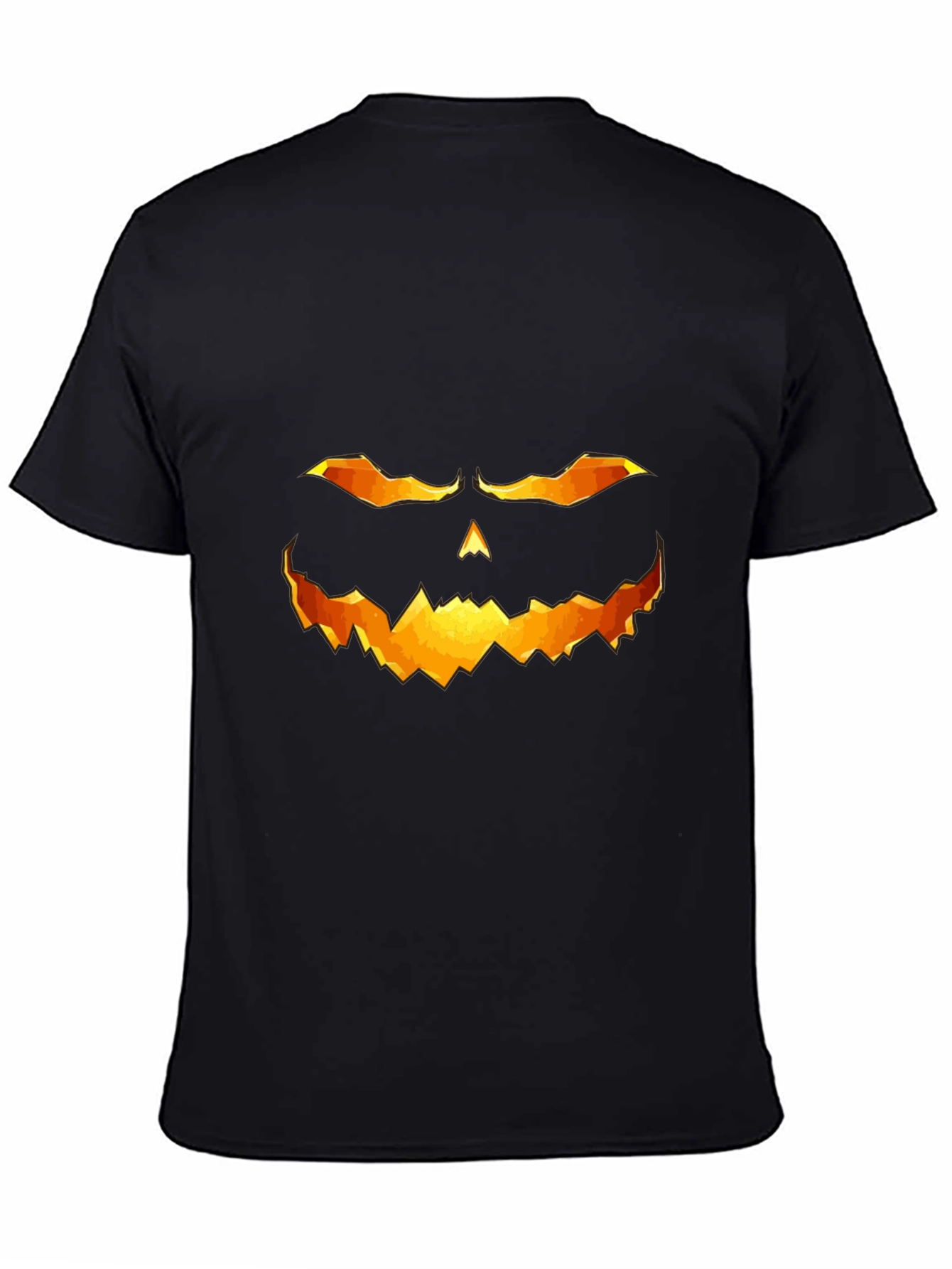 Halloween Pumpkin Face Graphic T-Shirt