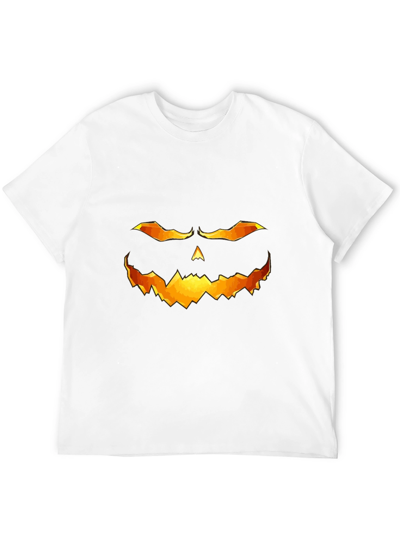 Halloween Pumpkin Face Graphic T-Shirt